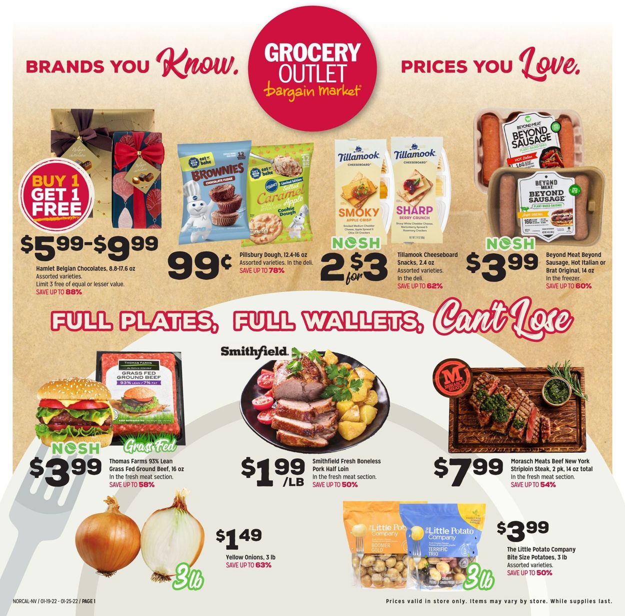 Grocery Outlet Weekly Ad Circular - valid 01/19-01/25/2022