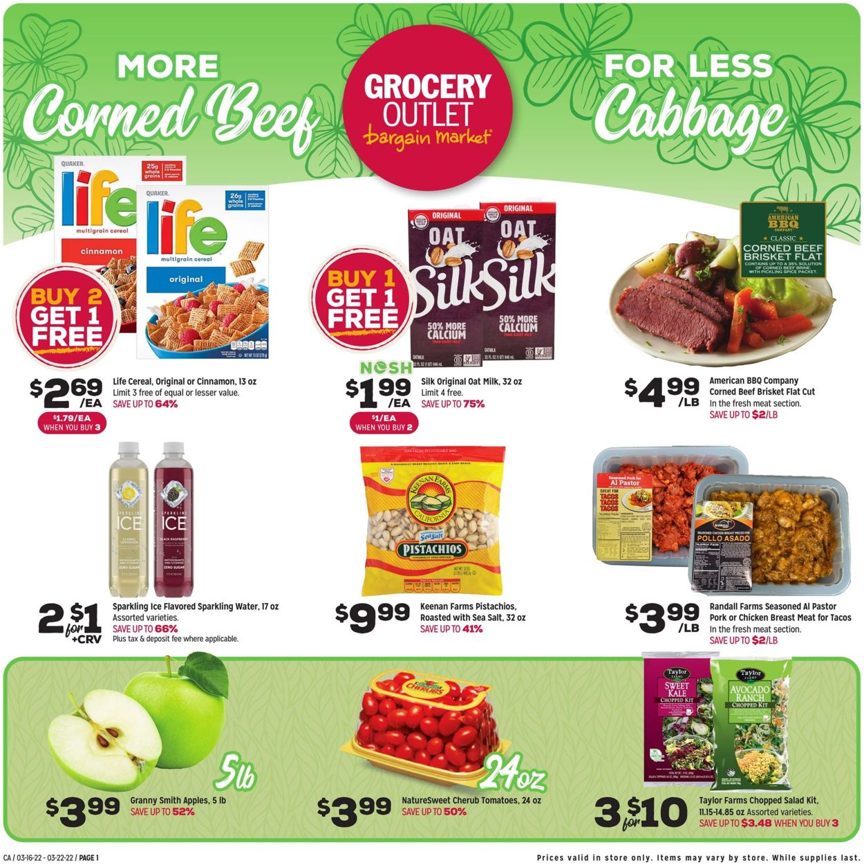 Grocery Outlet Weekly Ad Circular - valid 03/16-03/22/2022