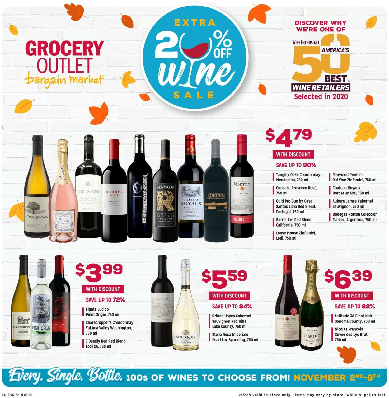 Grocery Outlet Weekly Ad Circular - valid 11/02-11/08/2022