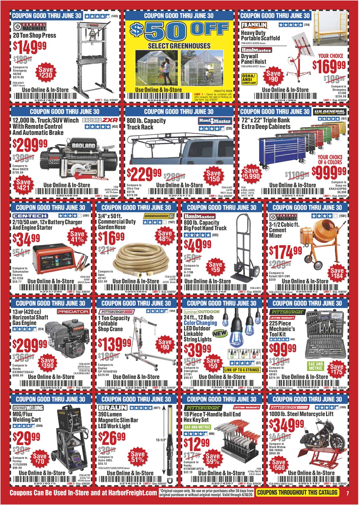 Harbor Freight Weekly Ad Circular - valid 05/01-05/31/2020 (Page 7)