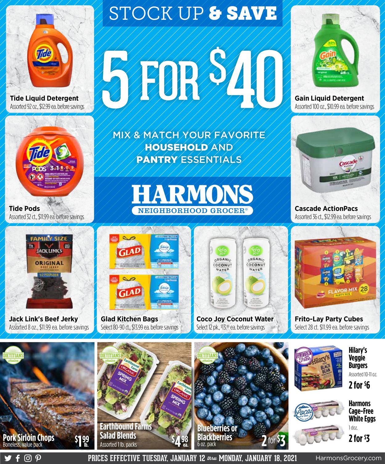Harmons Weekly Ad Circular - valid 01/12-01/18/2021