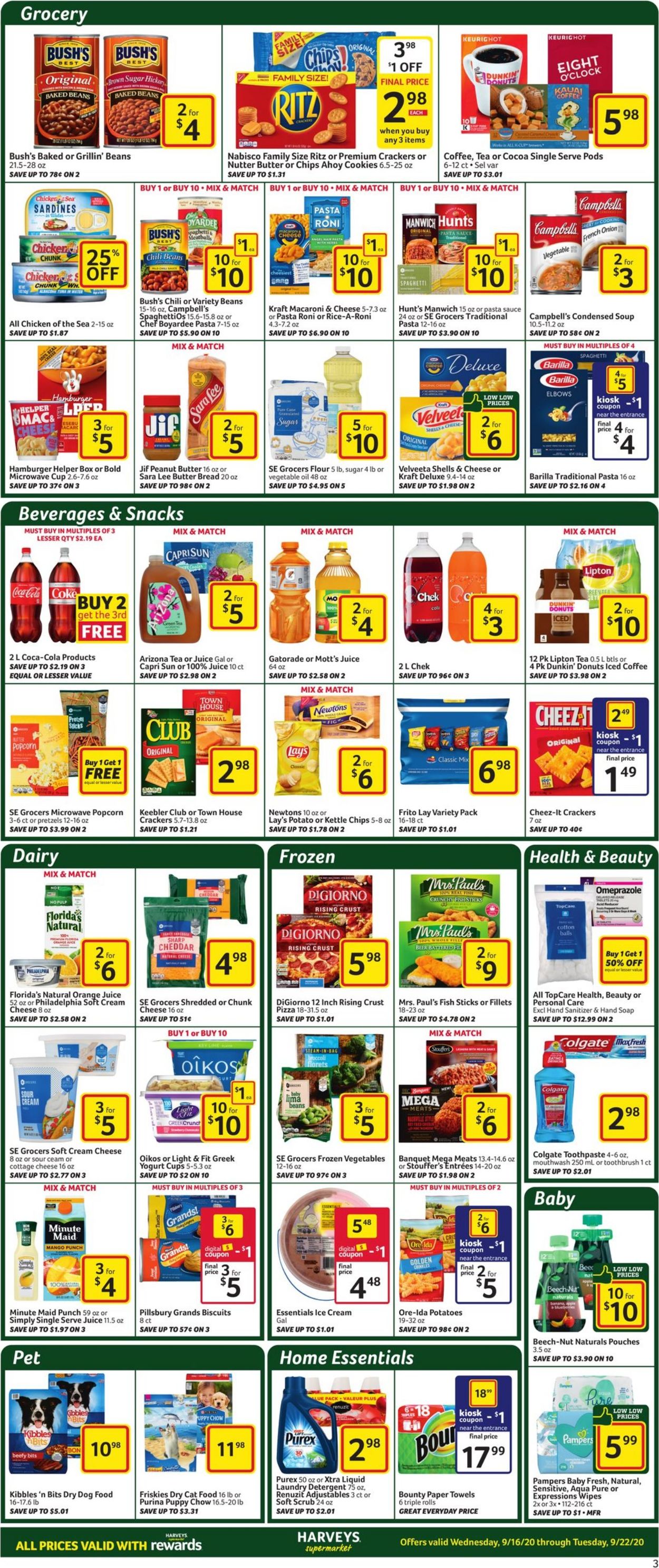 Harveys Supermarket Weekly Ad Circular - valid 09/16-09/22/2020 (Page 4)