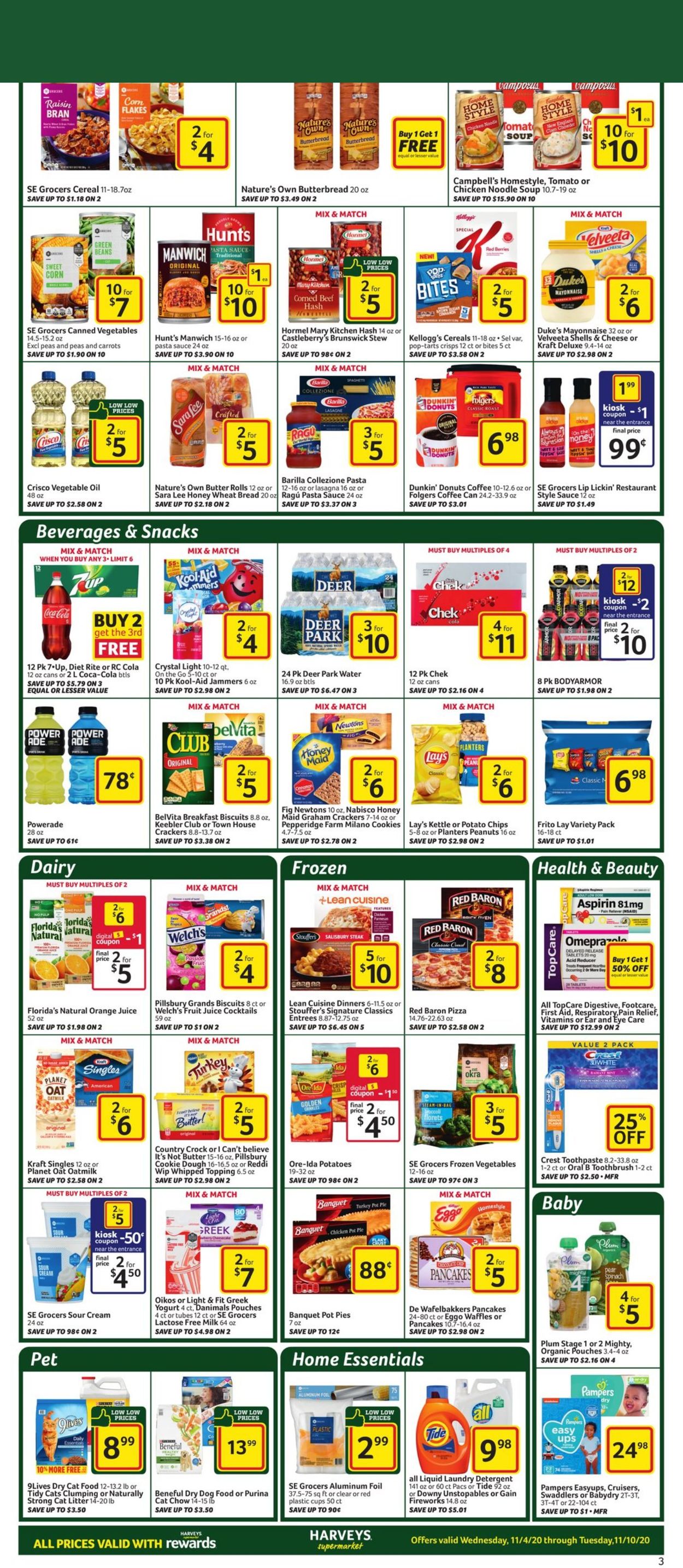 Harveys Supermarket Weekly Ad Circular - valid 11/04-11/10/2020 (Page 4)