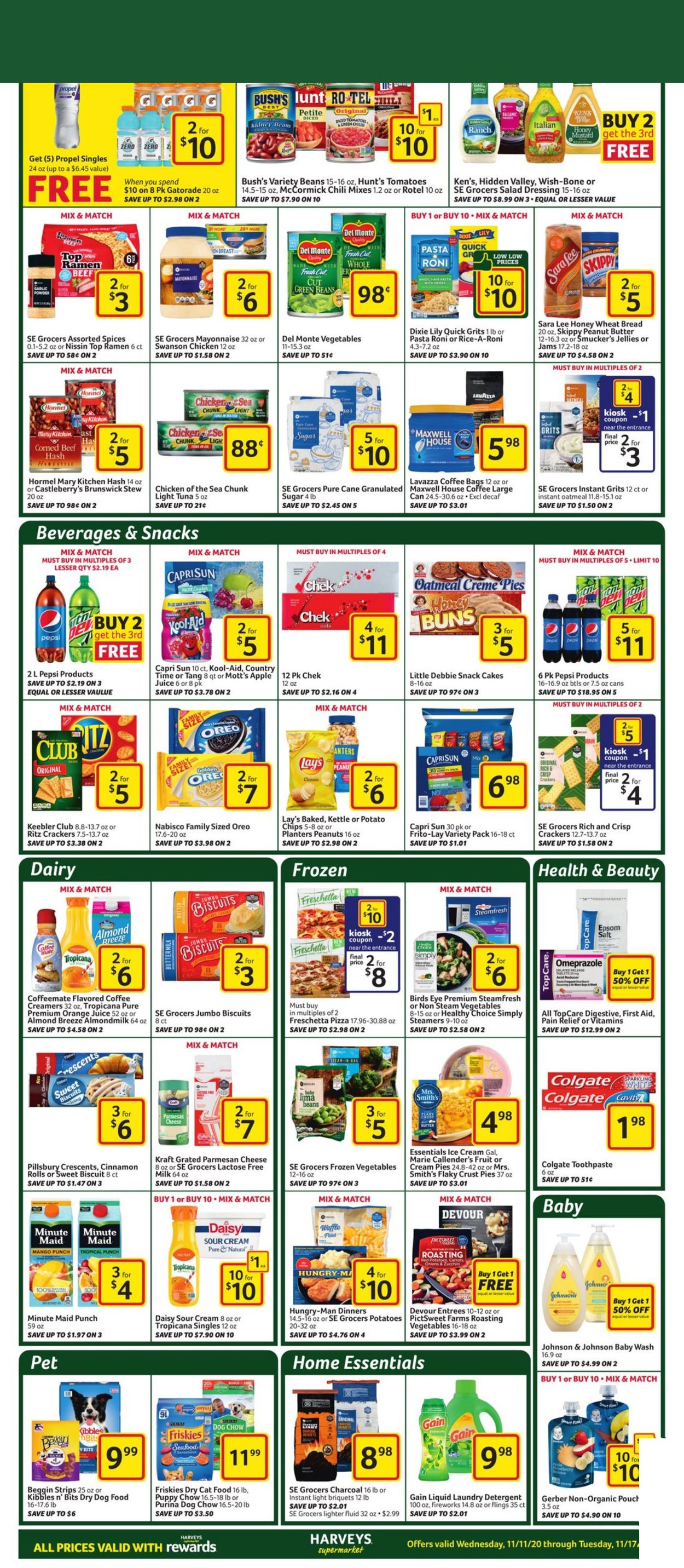 Harveys Supermarket Weekly Ad Circular - valid 11/11-11/17/2020 (Page 6)