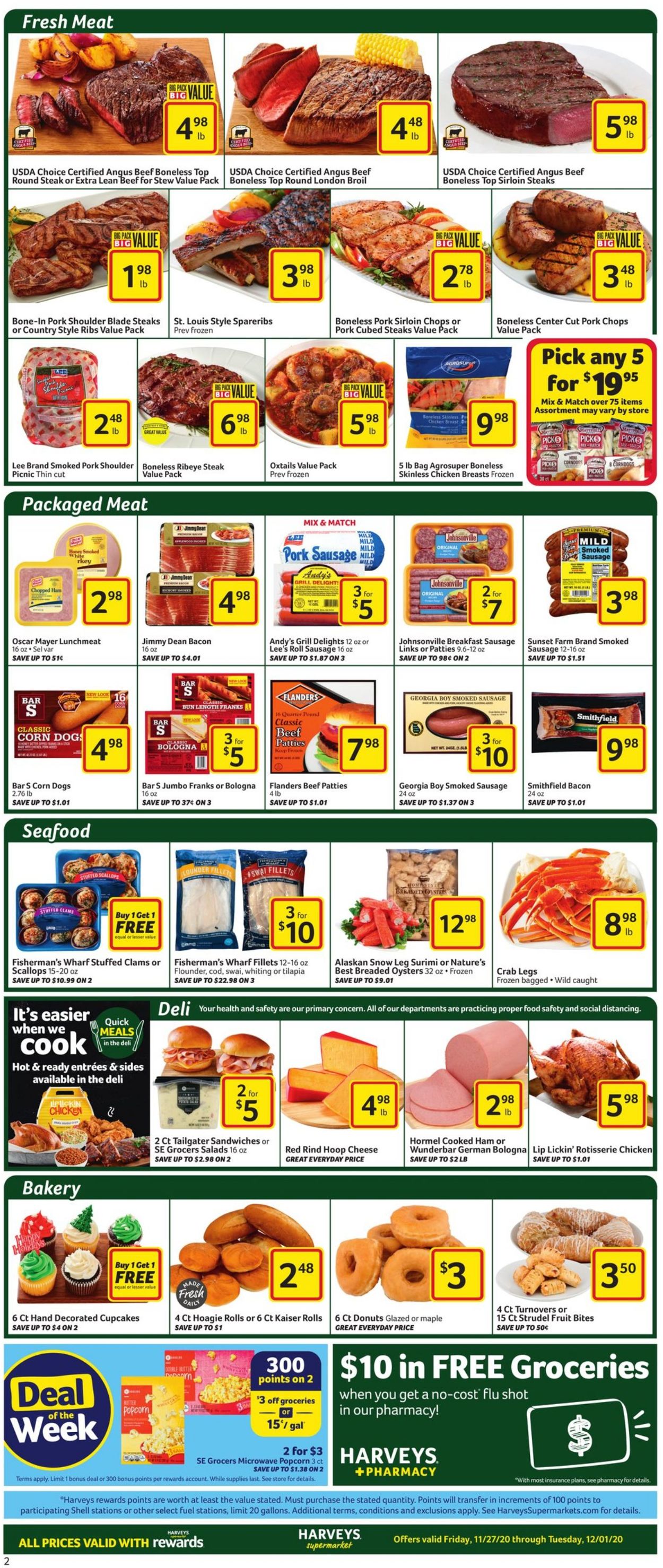 Harveys Supermarket Black Friday 2020 Weekly Ad Circular - valid 11/27-12/01/2020 (Page 3)