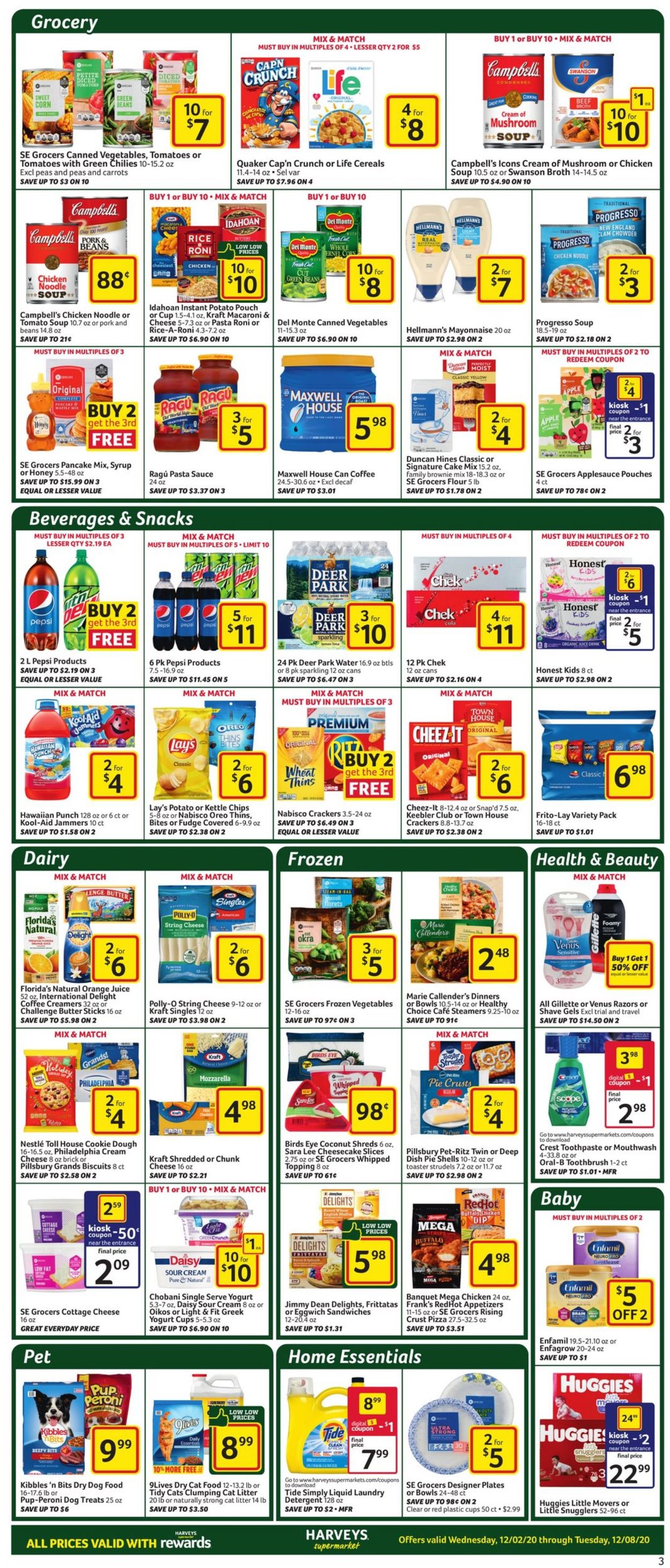 Harveys Supermarket Weekly Ad Circular - valid 12/02-12/08/2020 (Page 4)