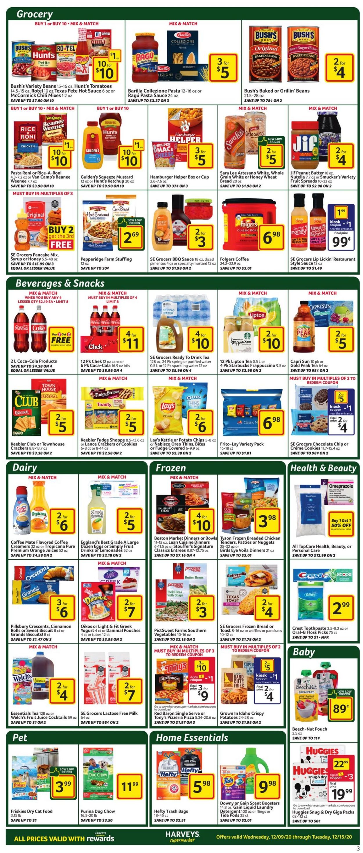 Harveys Supermarket Weekly Ad Circular - valid 12/09-12/15/2020 (Page 6)