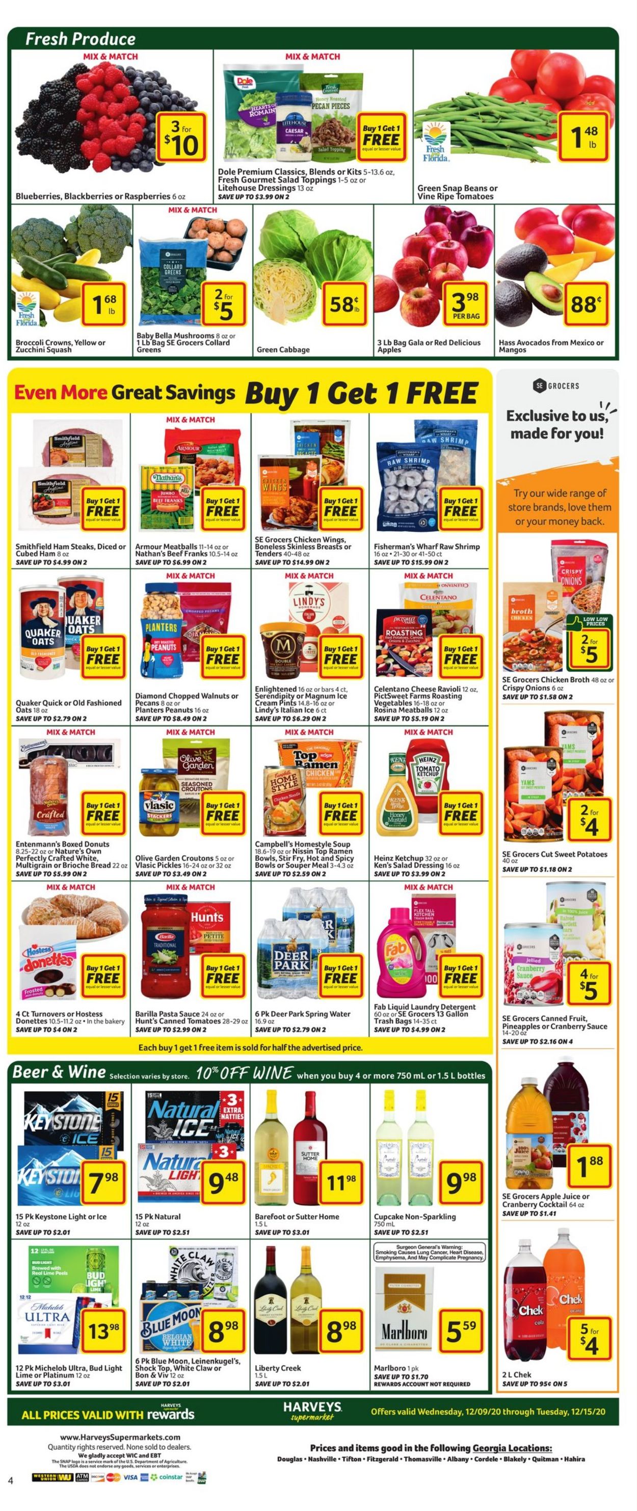 Harveys Supermarket Weekly Ad Circular - valid 12/09-12/15/2020 (Page 7)