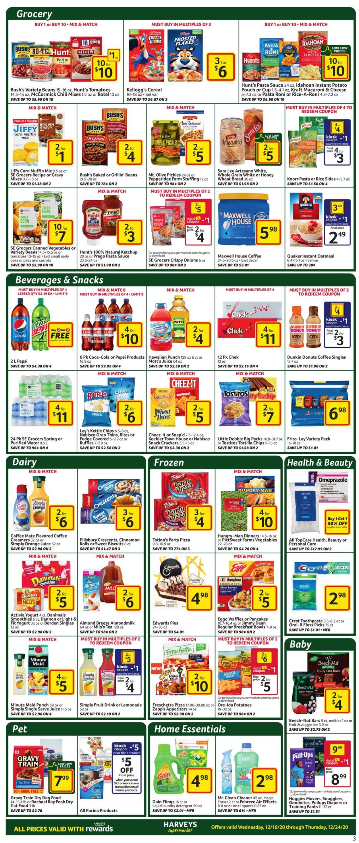 Harveys Supermarket Weekly Ad Circular - valid 12/16-12/24/2020 (Page 6)