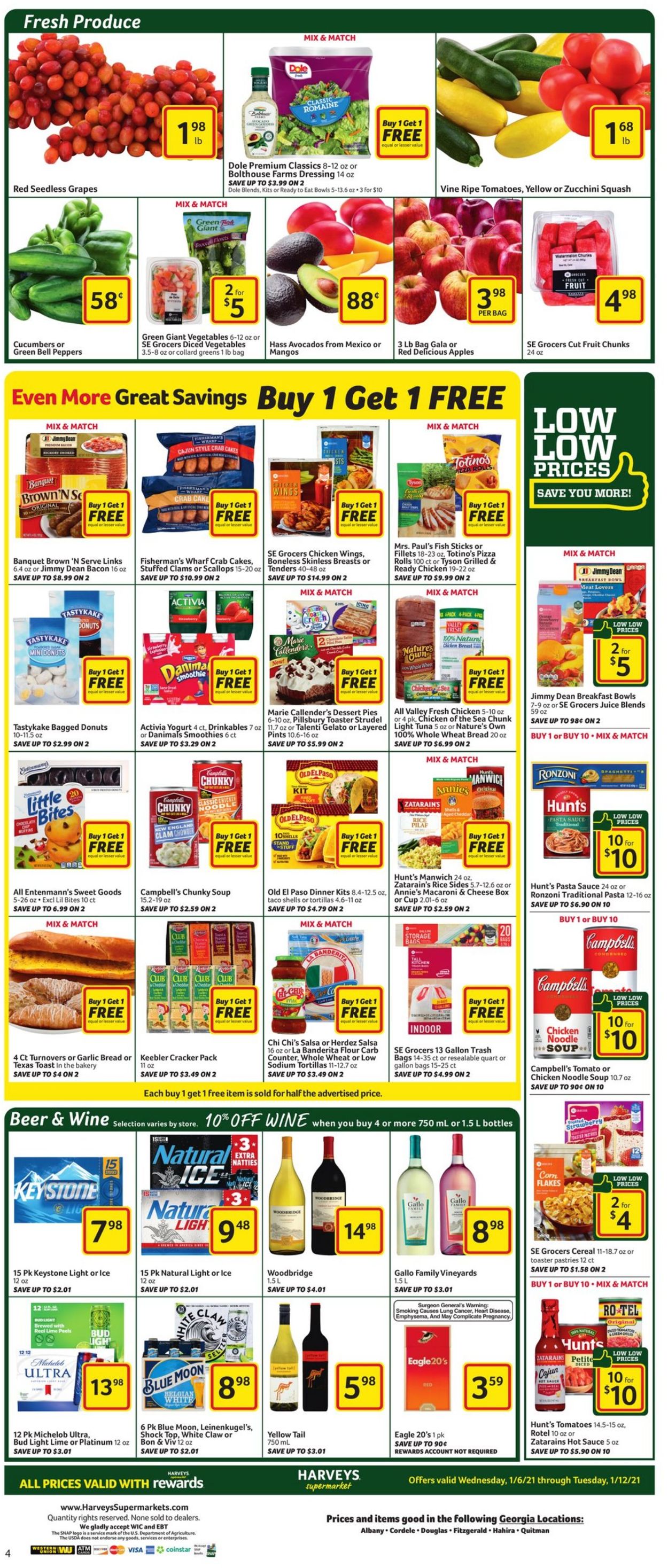 Harveys Supermarket Weekly Ad Circular - valid 01/06-01/12/2021 (Page 5)