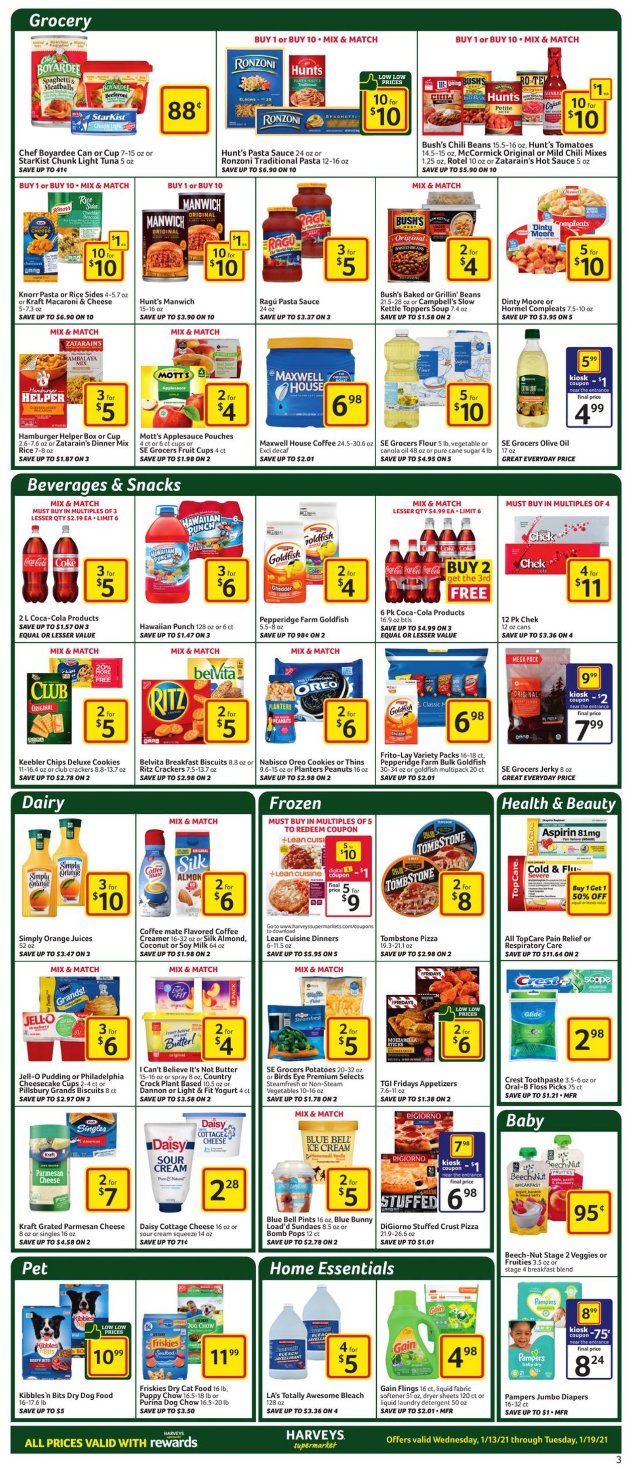 Harveys Supermarket Weekly Ad Circular - valid 01/13-01/19/2021 (Page 4)