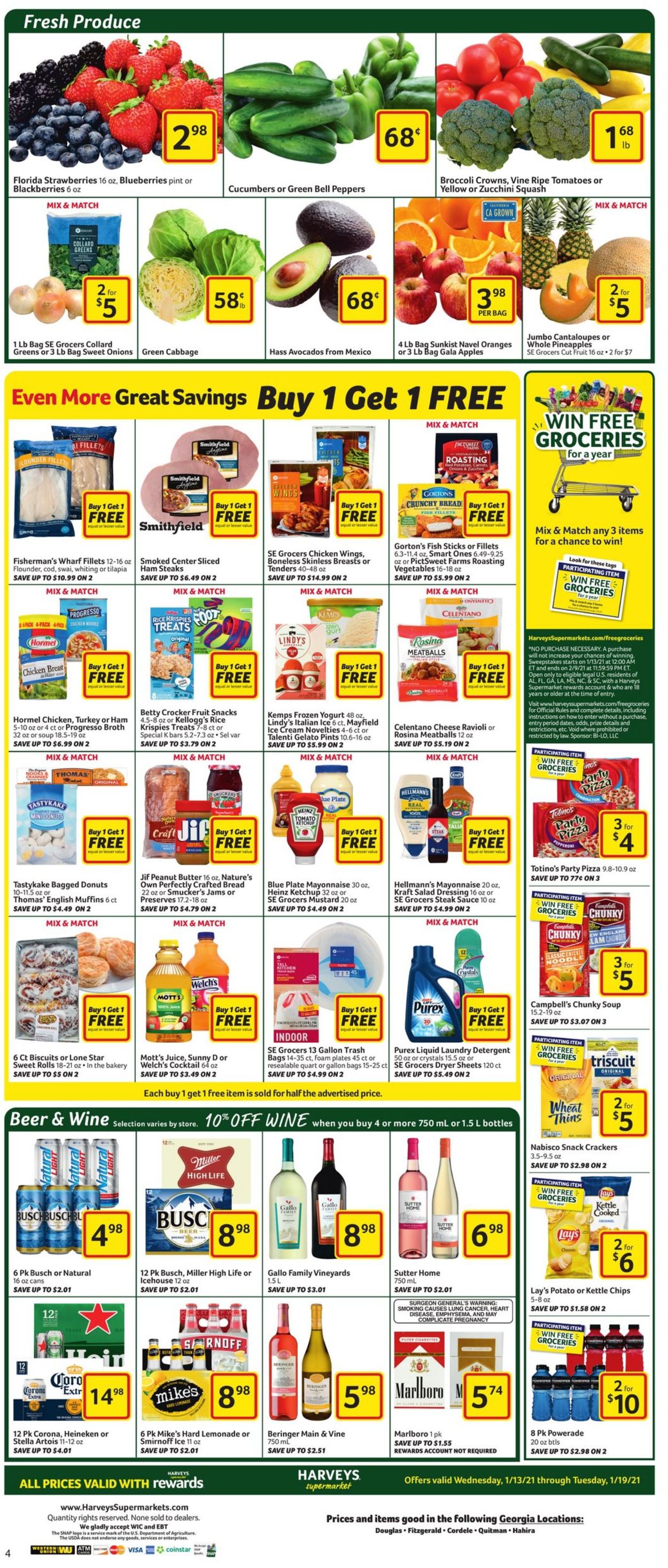 Harveys Supermarket Weekly Ad Circular - valid 01/13-01/19/2021 (Page 5)