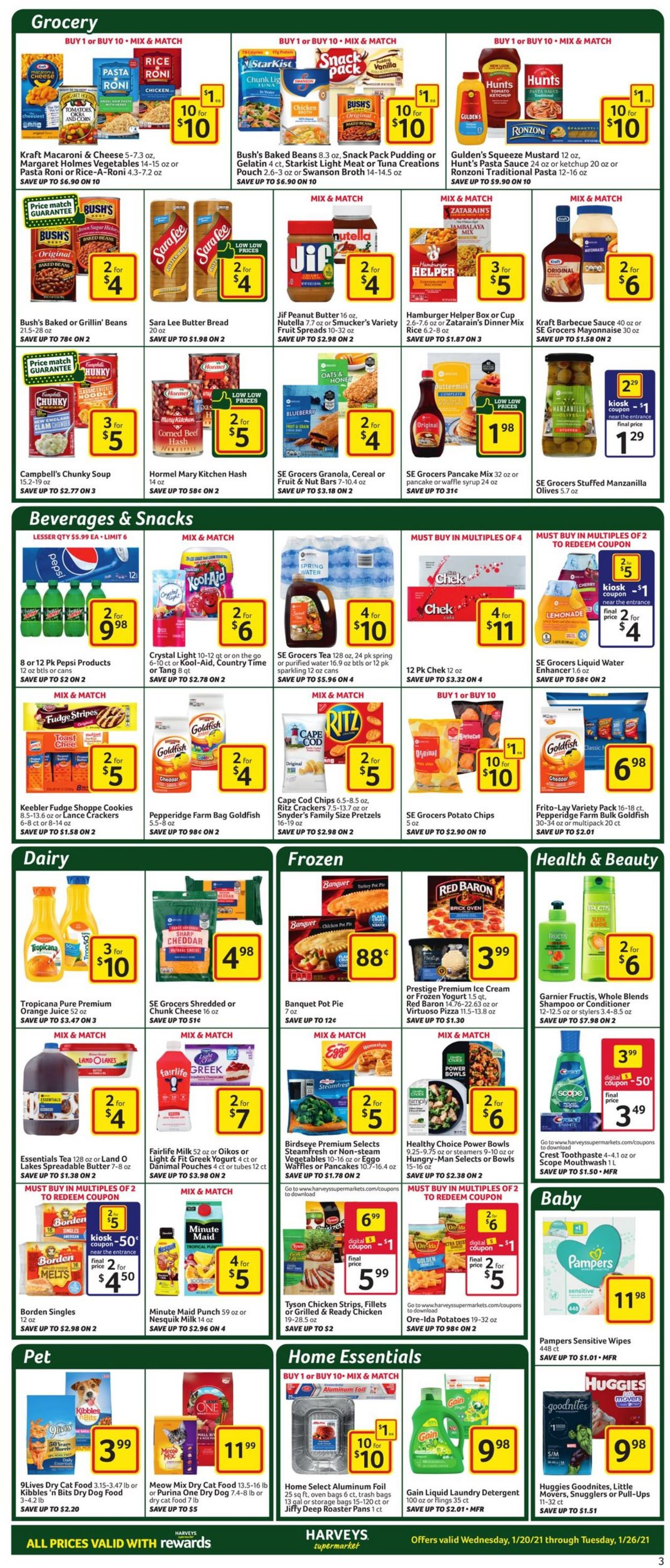 Harveys Supermarket Weekly Ad Circular - valid 01/20-01/26/2021 (Page 4)