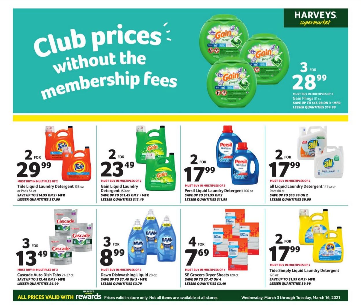 Harveys Supermarket Weekly Ad Circular - valid 03/03-03/16/2021 (Page 8)