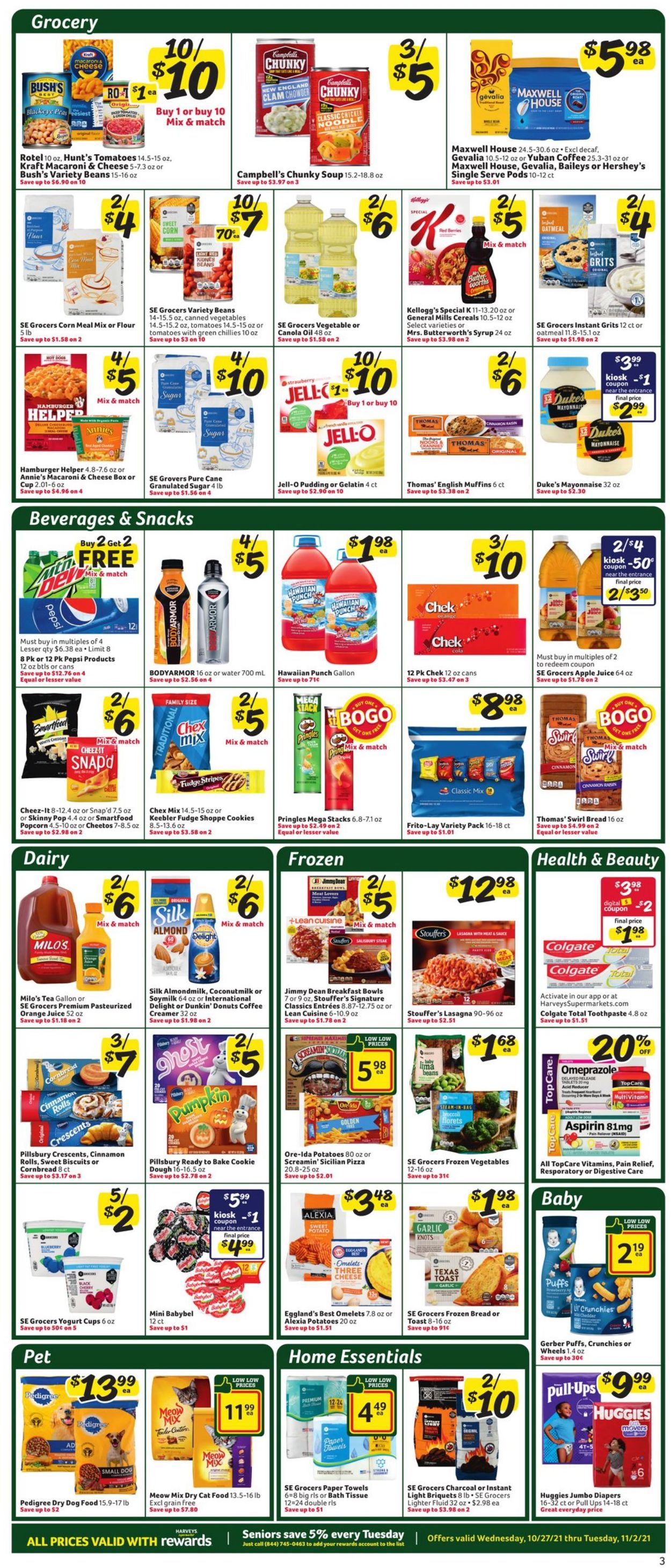 Harveys Supermarket Weekly Ad Circular - valid 10/27-11/02/2021 (Page 4)