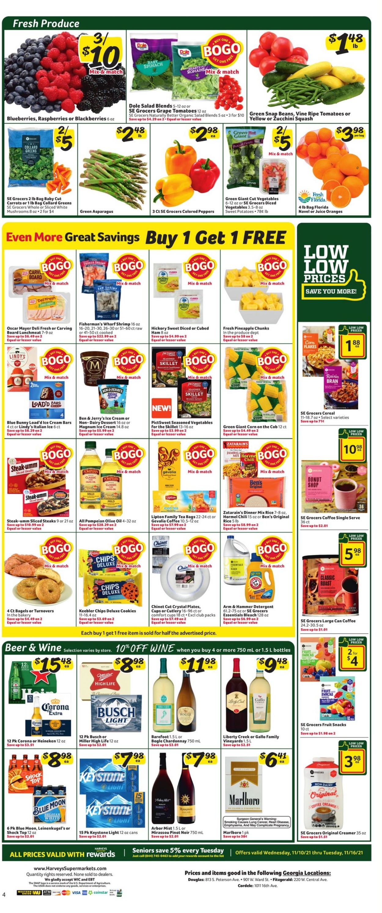 Harveys Supermarket Weekly Ad Circular - valid 11/10-11/16/2021 (Page 8)