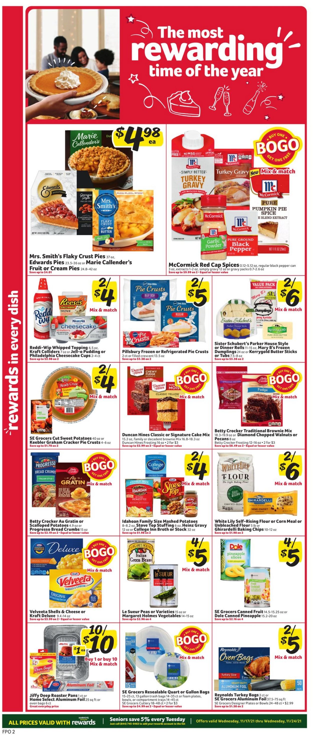 Harveys Supermarket THANKSGIVING 2021 Weekly Ad Circular - valid 11/17-11/24/2021 (Page 5)