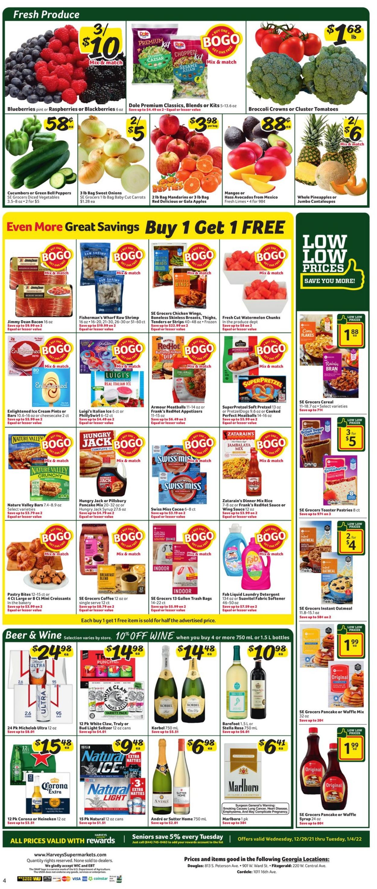 Harveys Supermarket Weekly Ad Circular - valid 12/29-01/04/2022 (Page 5)