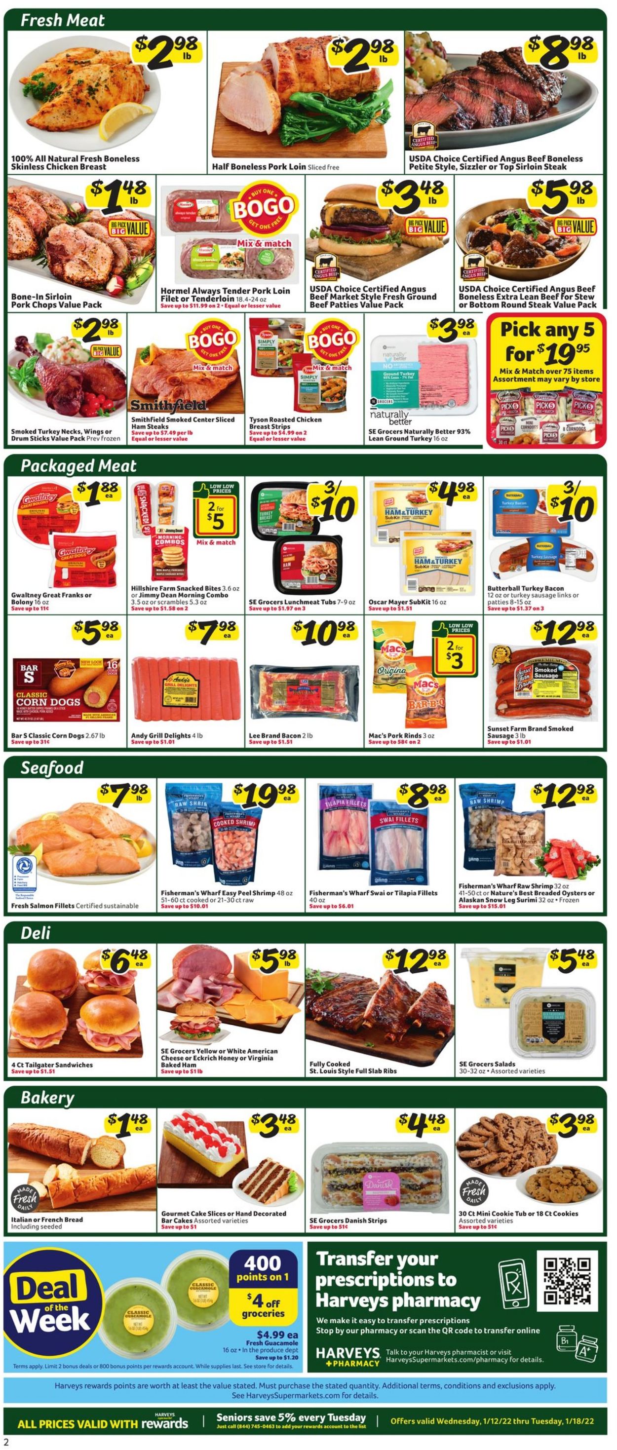 Harveys Supermarket Weekly Ad Circular - valid 01/12-01/18/2022 (Page 3)