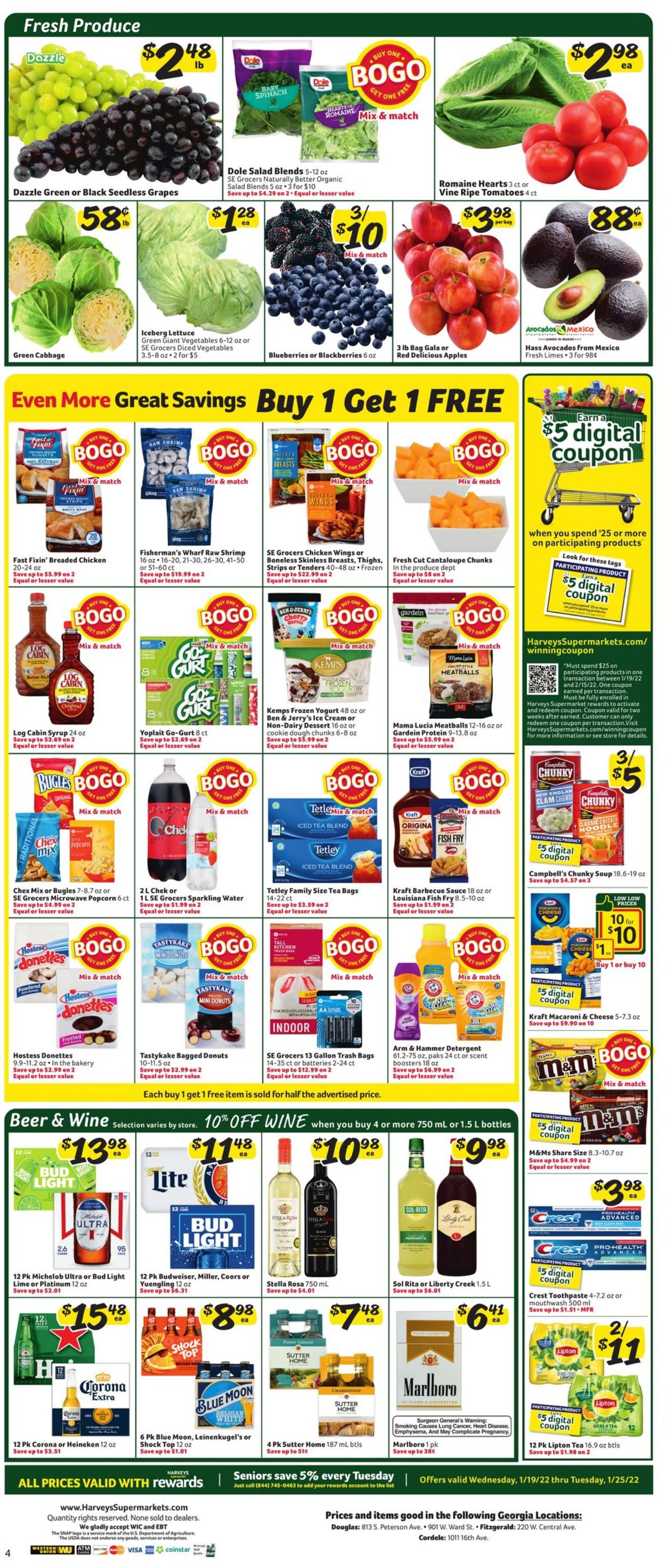 Harveys Supermarket Weekly Ad Circular - valid 01/19-01/25/2022 (Page 5)