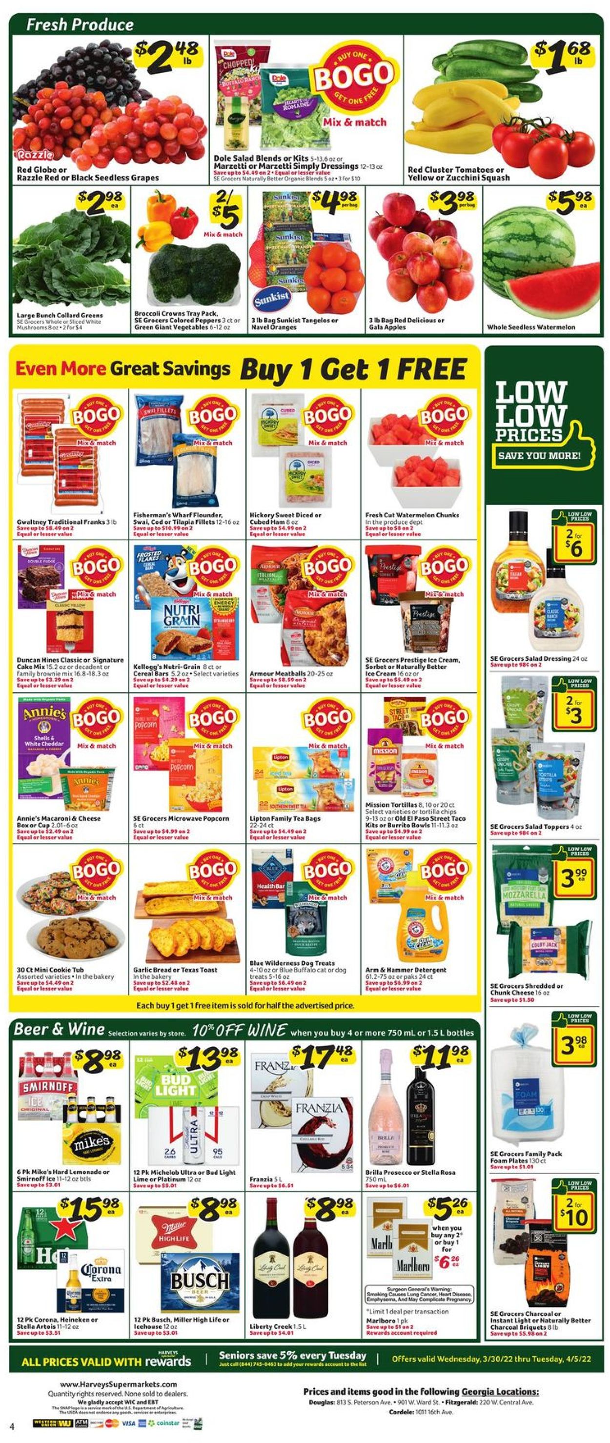 Harveys Supermarket Weekly Ad Circular - valid 03/30-04/05/2022 (Page 6)