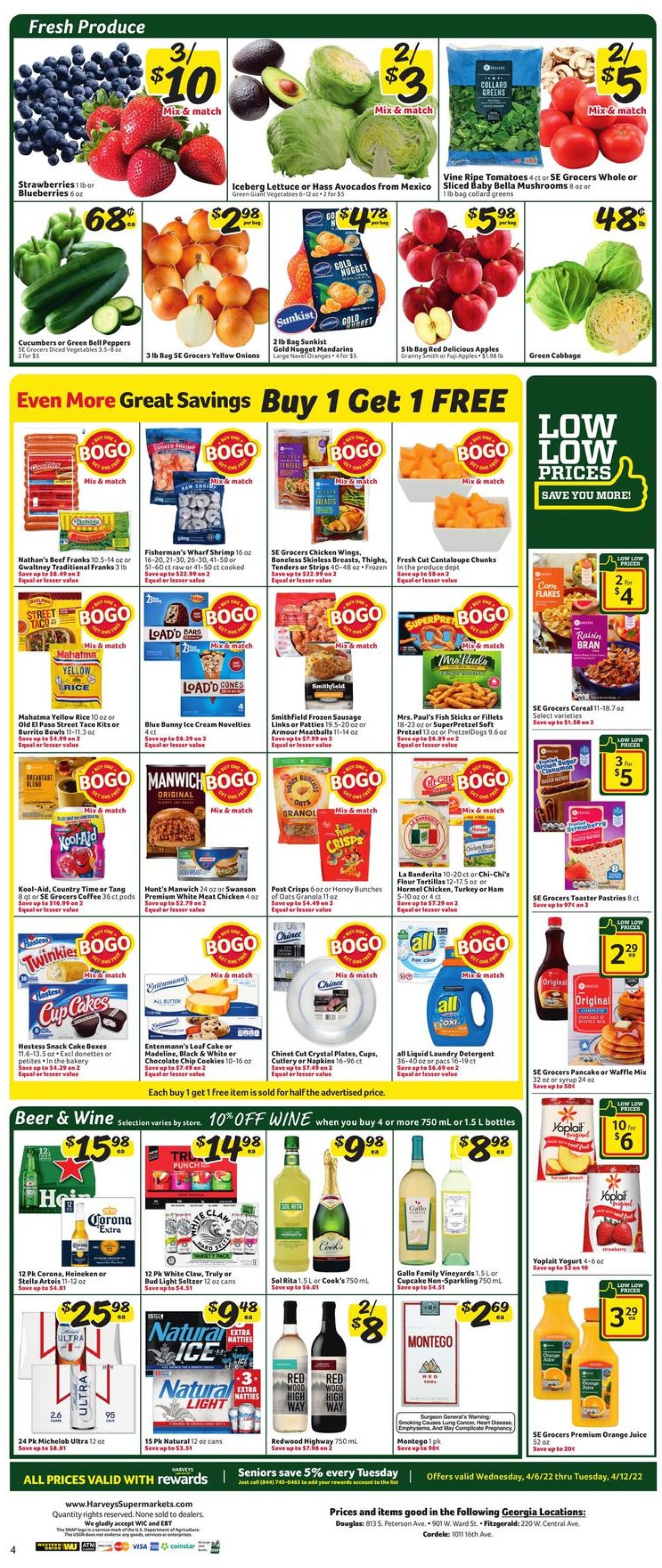Harveys Supermarket Weekly Ad Circular - valid 04/06-04/12/2022 (Page 6)