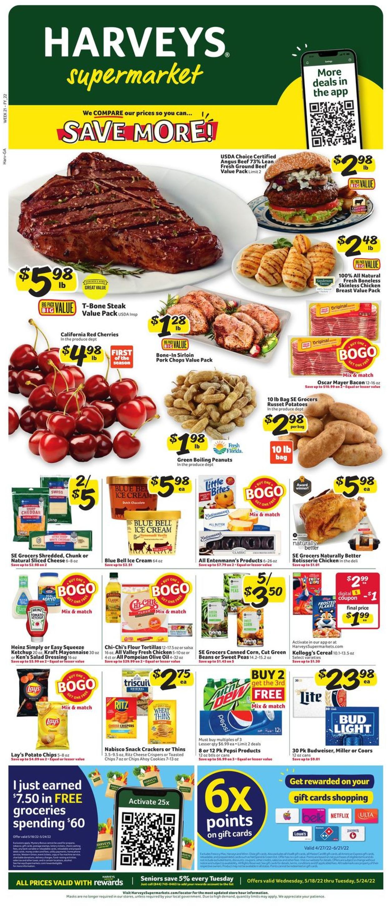 Harveys Supermarket Weekly Ad Circular - valid 05/18-05/24/2022