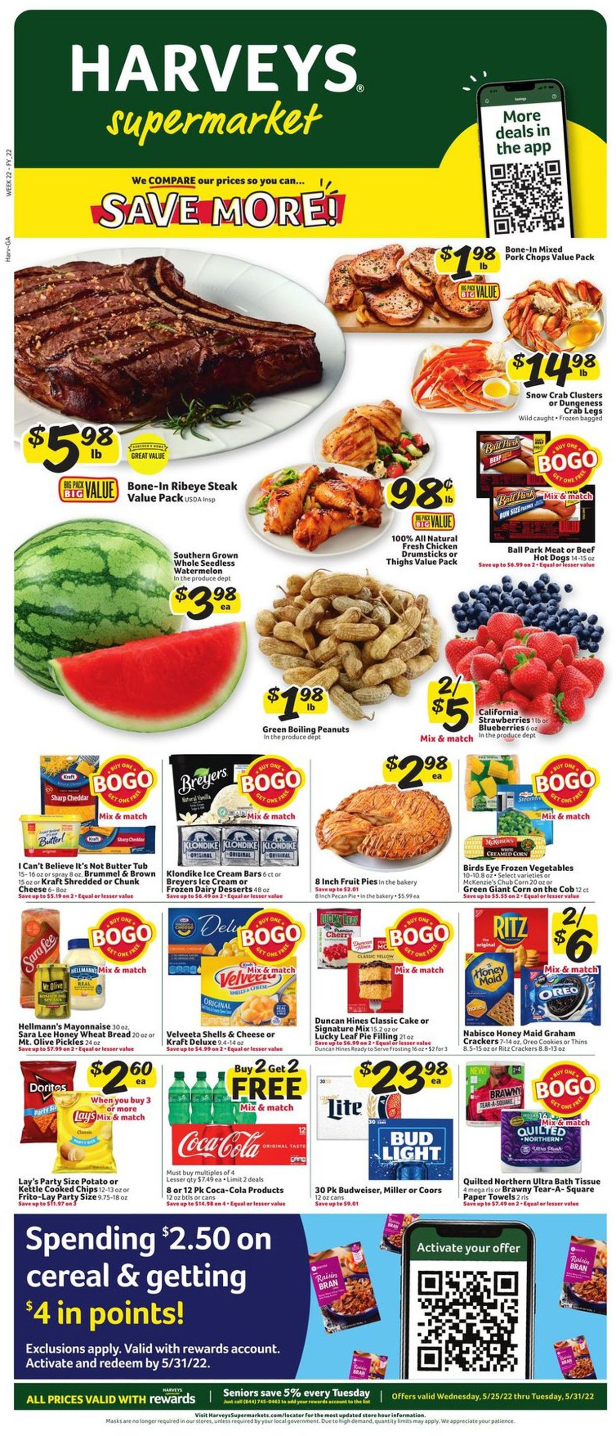 Harveys Supermarket Weekly Ad Circular - valid 05/25-05/31/2022