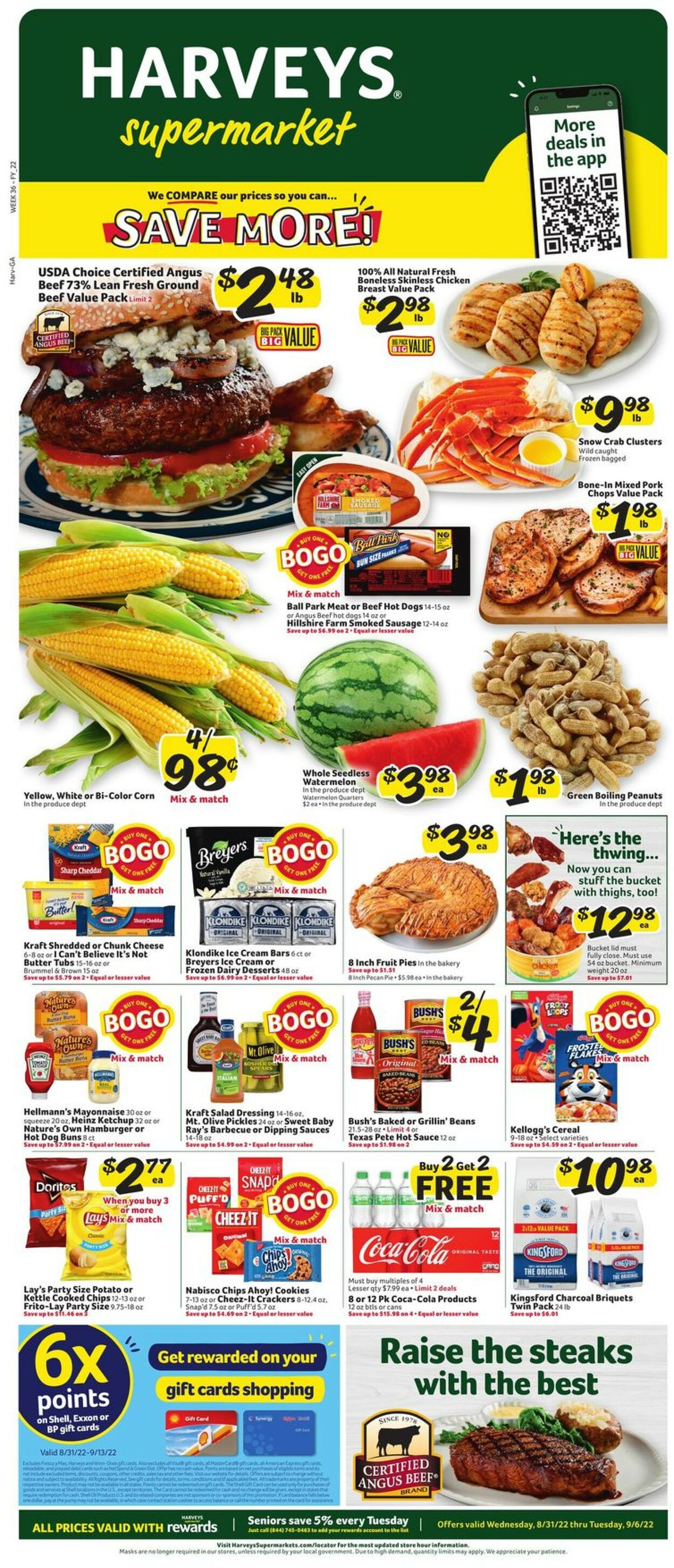 Harveys Supermarket Weekly Ad Circular - valid 08/31-09/06/2022