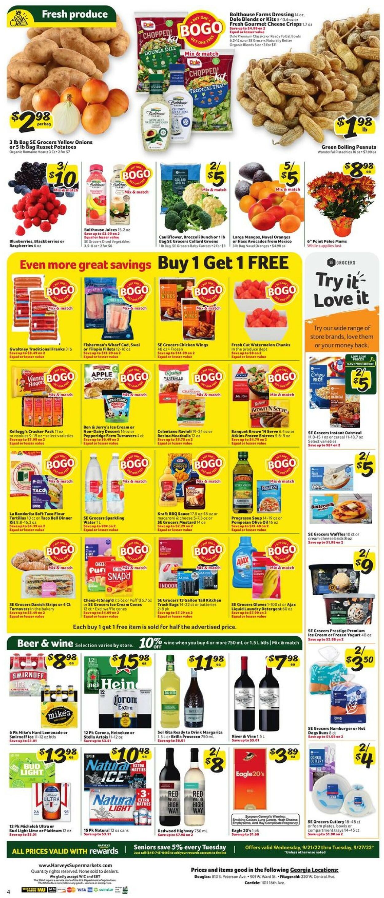 Harveys Supermarket Weekly Ad Circular - valid 09/21-09/27/2022 (Page 8)