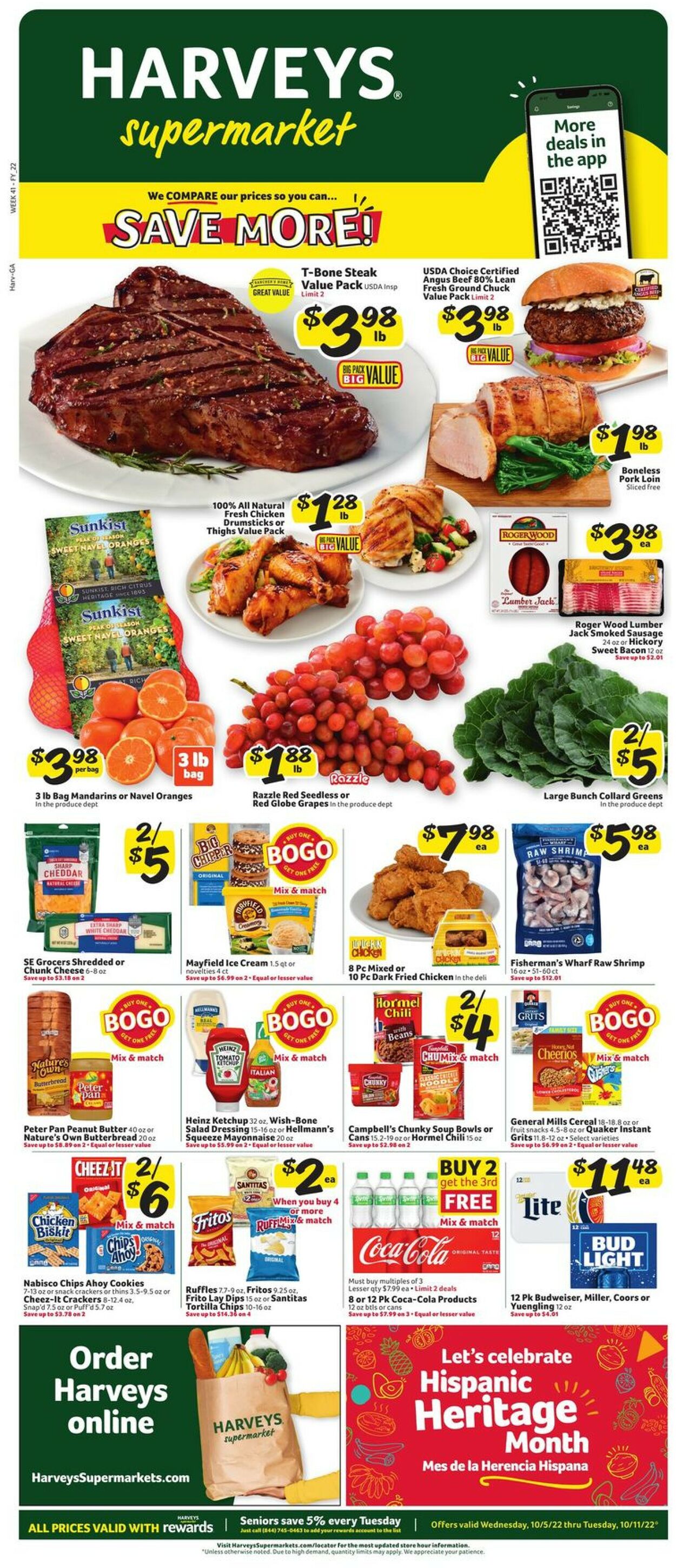 Harveys Supermarket Weekly Ad Circular - valid 10/05-10/11/2022