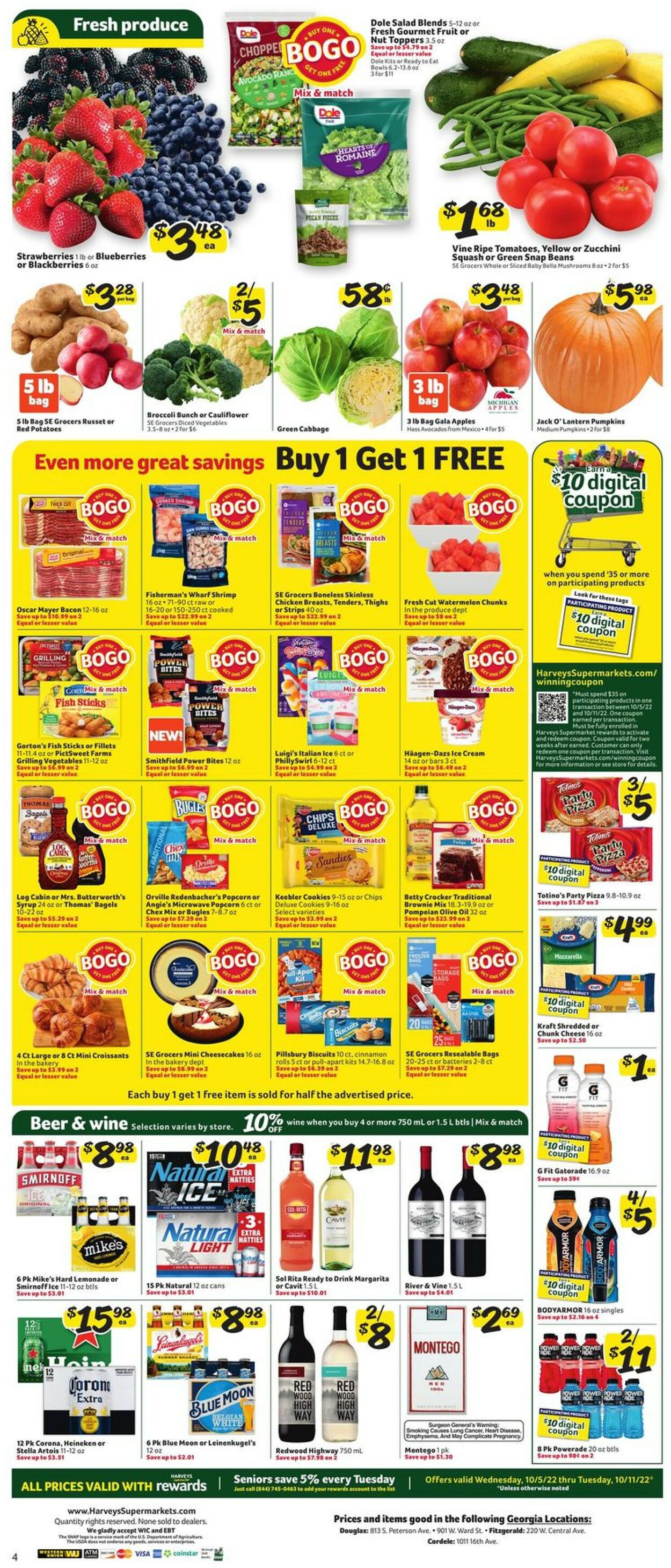Harveys Supermarket Weekly Ad Circular - valid 10/05-10/11/2022 (Page 8)