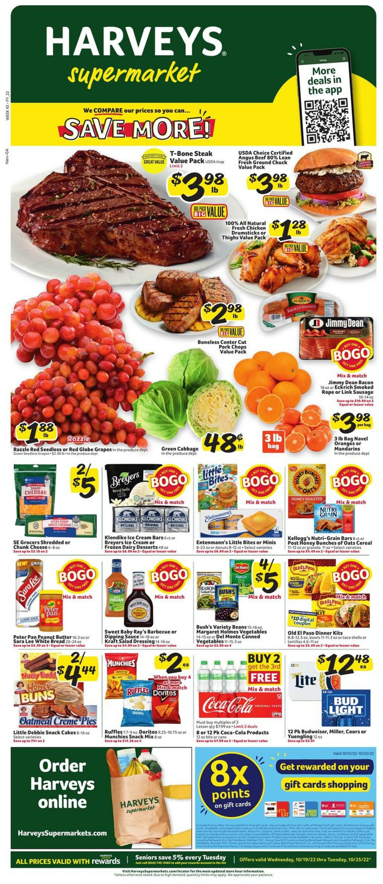 Harveys Supermarket Weekly Ad Circular - valid 10/19-10/25/2022