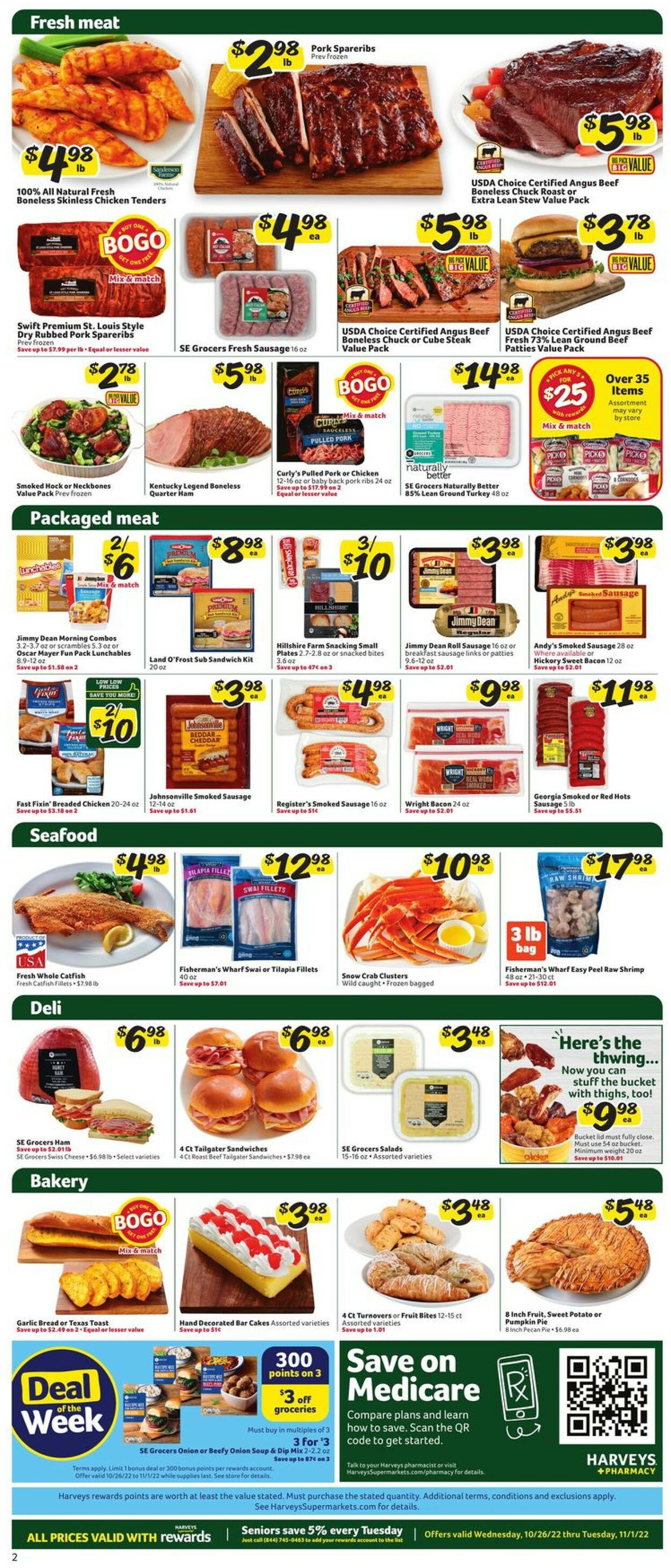 Harveys Supermarket Weekly Ad Circular - valid 10/26-11/01/2022 (Page 4)
