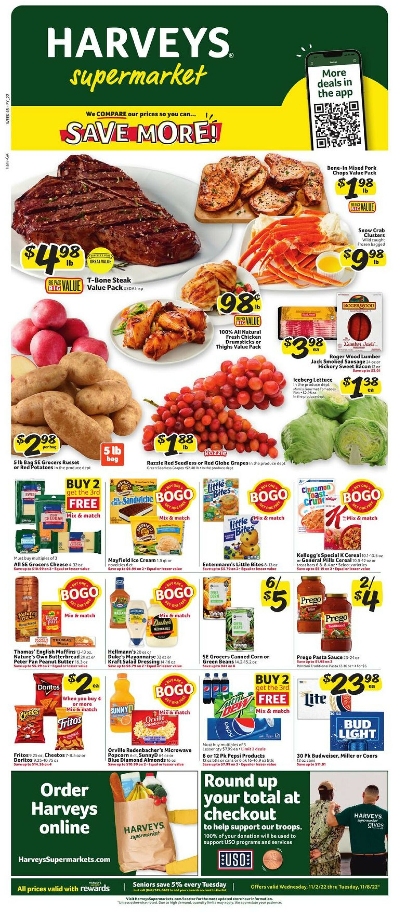 Harveys Supermarket Weekly Ad Circular - valid 11/02-11/08/2022