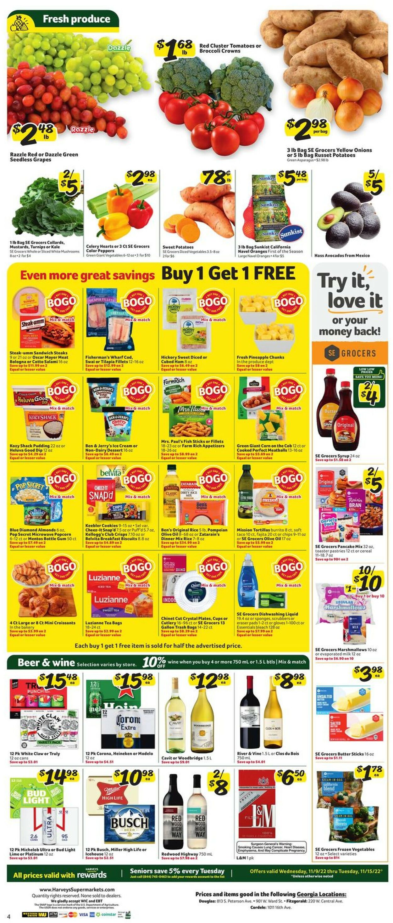 Harveys Supermarket Weekly Ad Circular - valid 11/09-11/15/2022 (Page 9)
