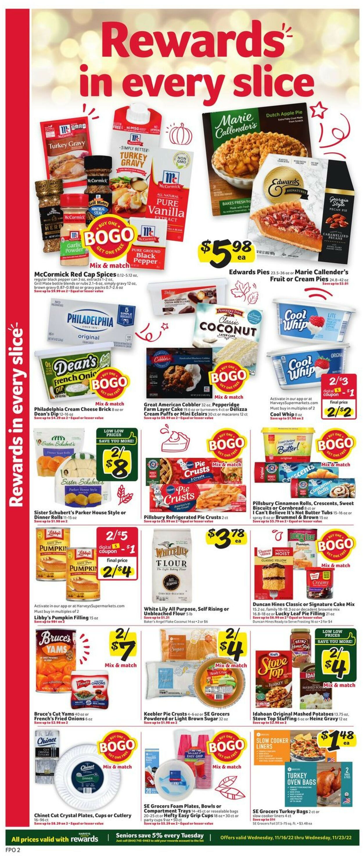 Harveys Supermarket Weekly Ad Circular - valid 11/16-11/22/2022 (Page 6)
