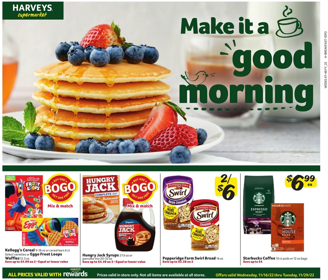 Harveys Supermarket Weekly Ad Circular - valid 11/16-11/29/2022