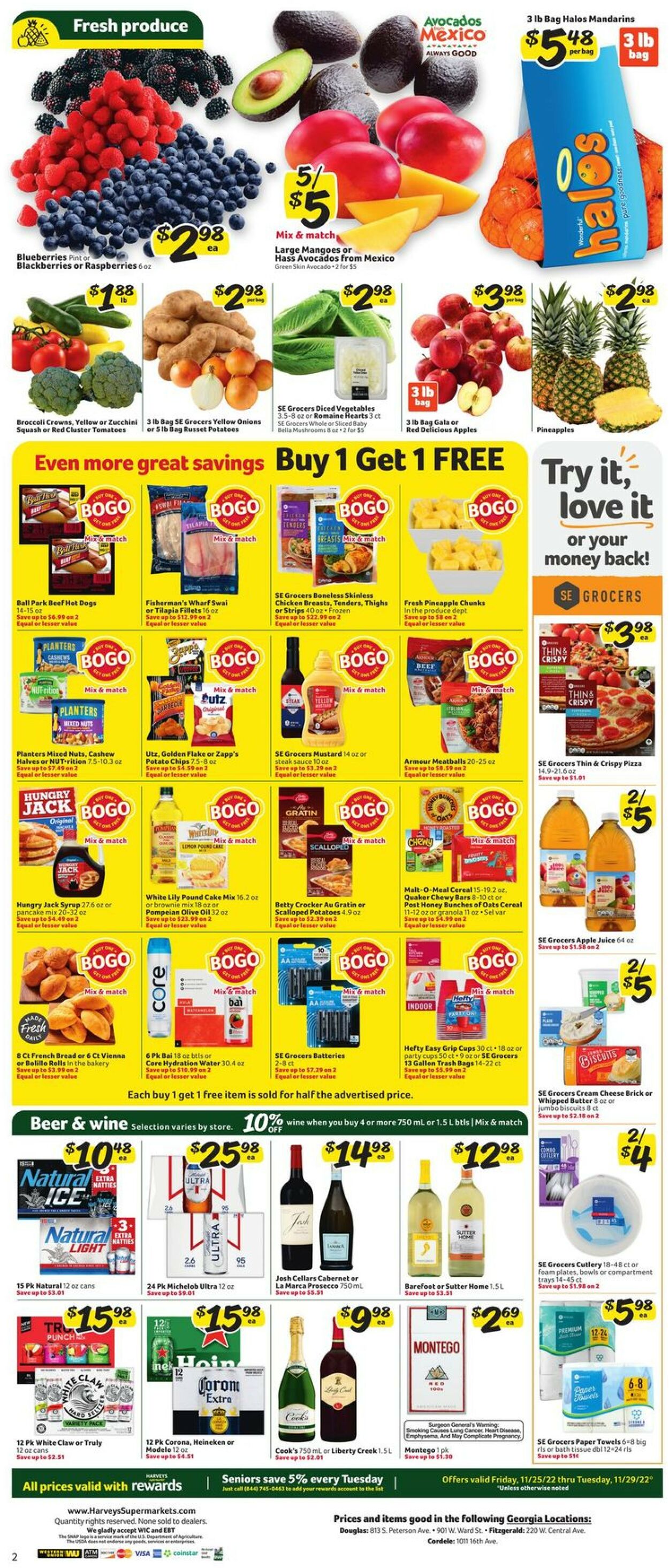 Harveys Supermarket Weekly Ad Circular - valid 11/23-11/29/2022 (Page 4)