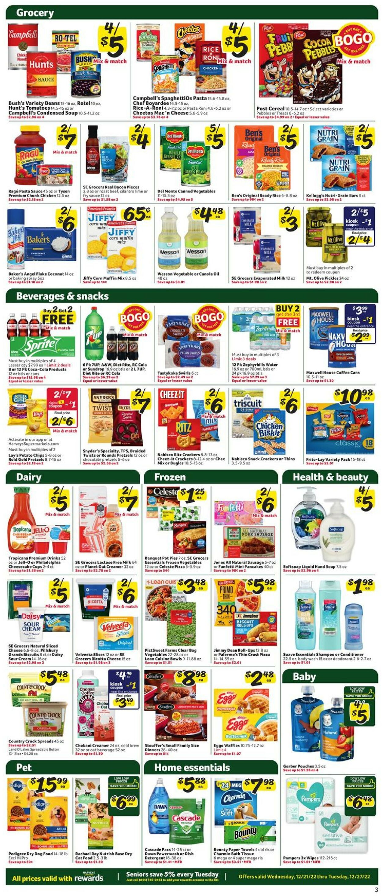 Harveys Supermarket Weekly Ad Circular - valid 12/21-12/27/2022 (Page 7)