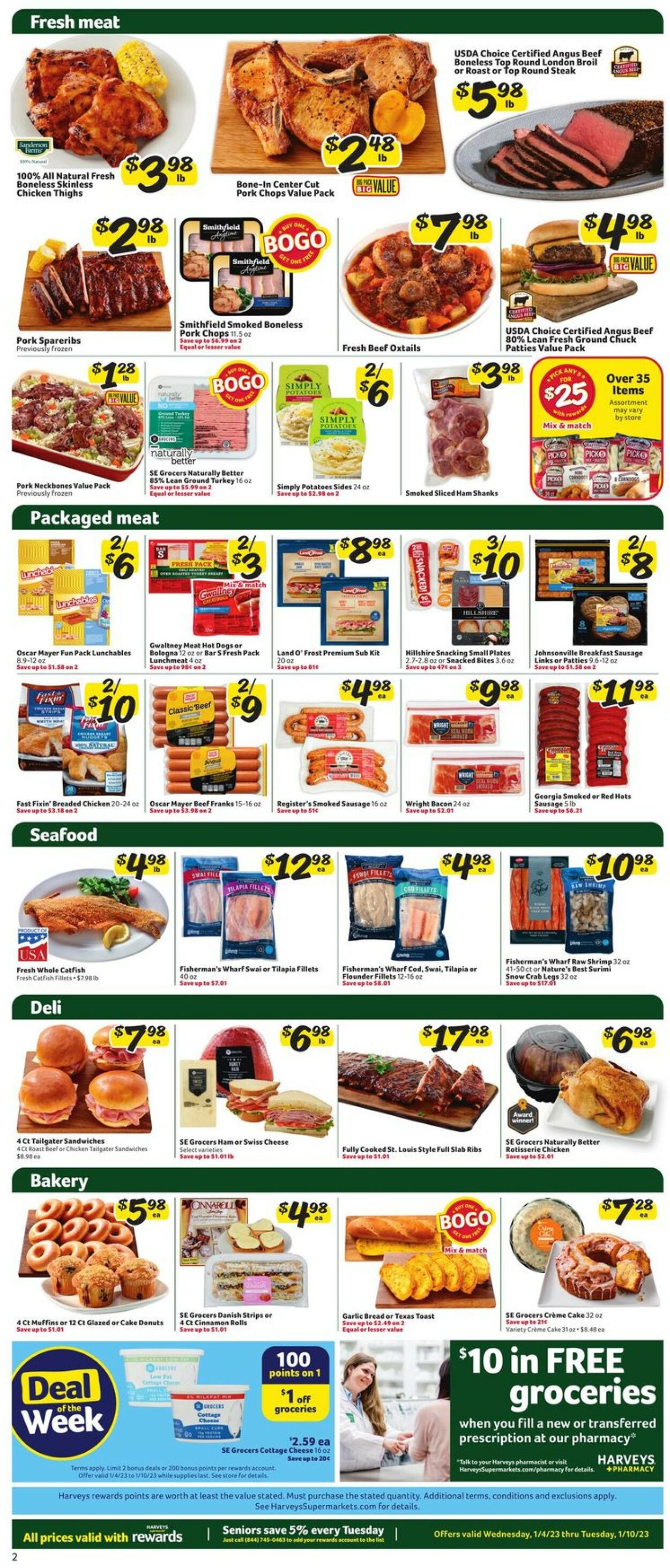 Harveys Supermarket Weekly Ad Circular - valid 01/04-01/10/2023 (Page 4)