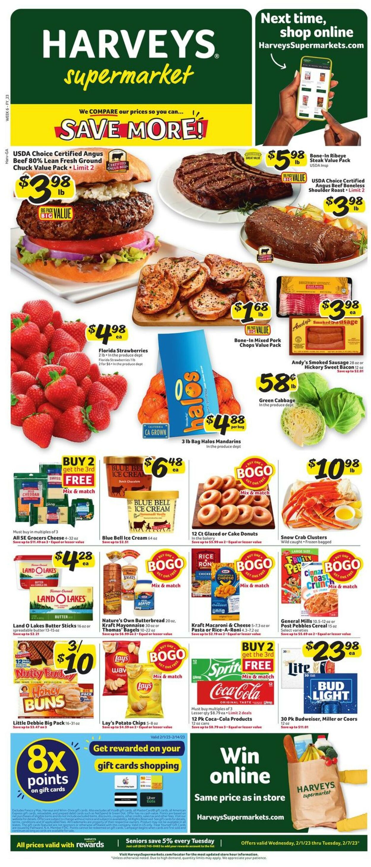 Harveys Supermarket Weekly Ad Circular - valid 02/01-02/07/2023 (Page 2)