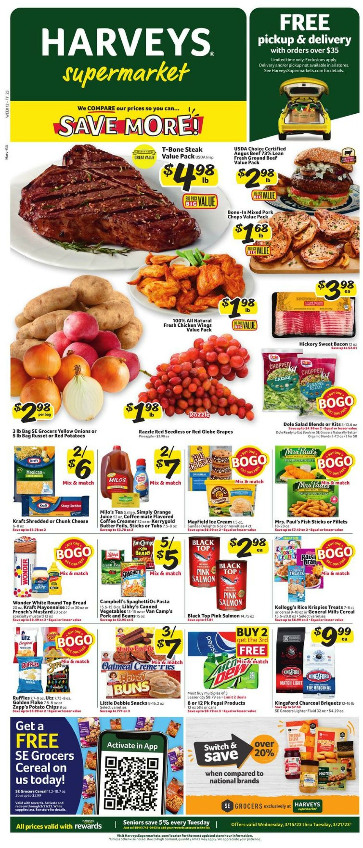 Harveys Supermarket Weekly Ad Circular - valid 03/15-03/21/2023 (Page 2)