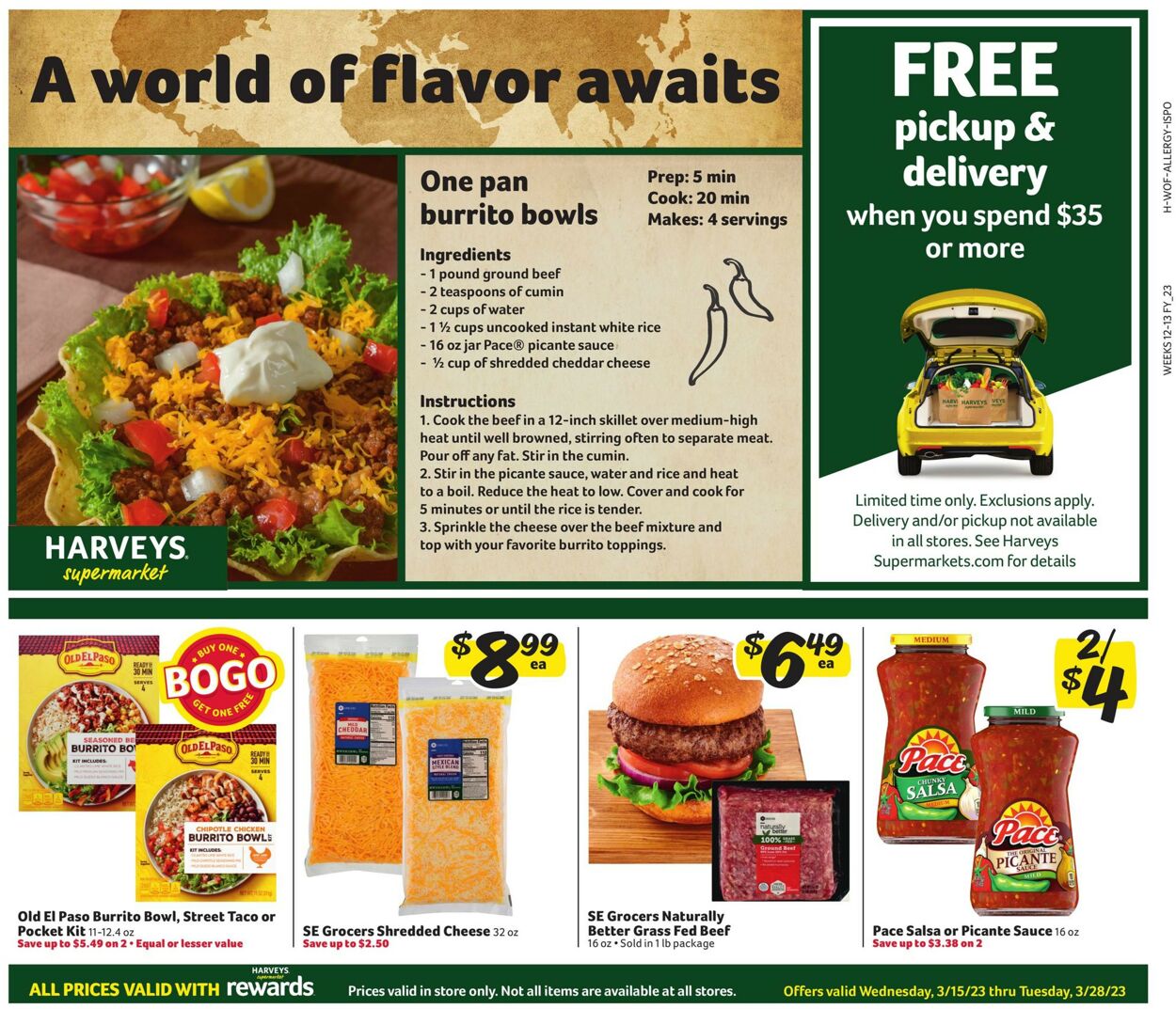 Harveys Supermarket Weekly Ad Circular - valid 03/15-03/28/2023
