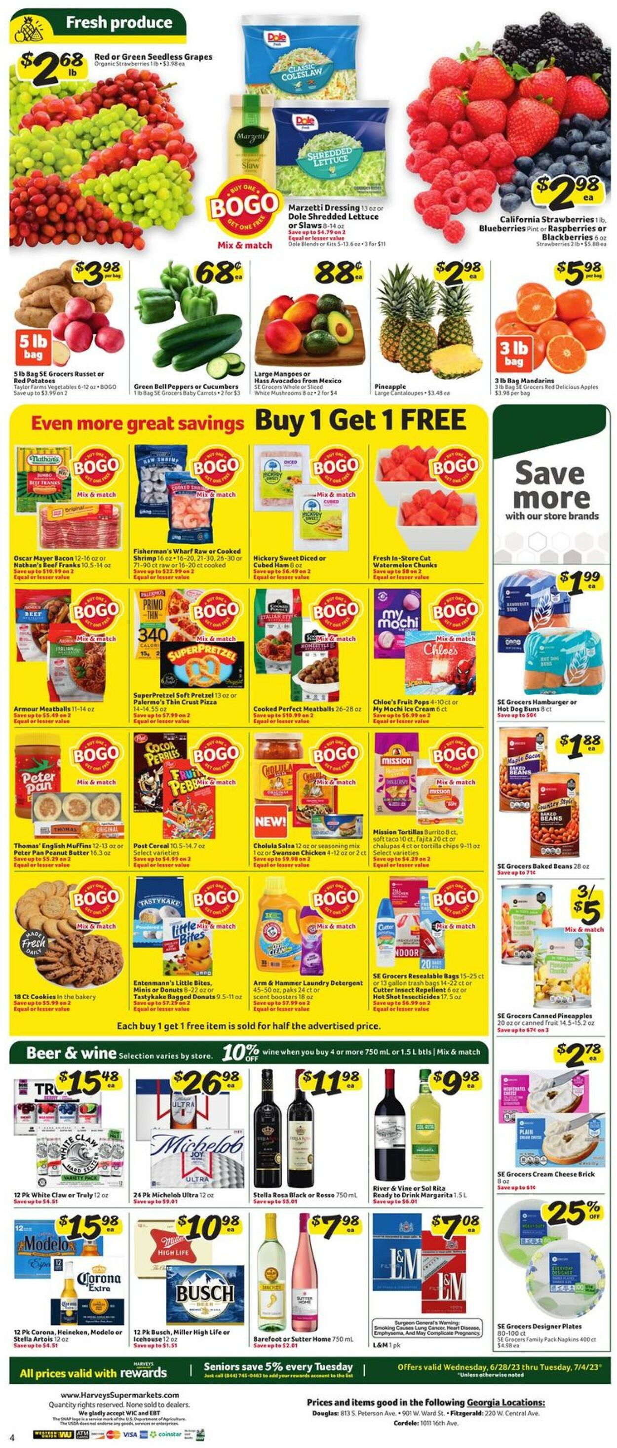 Harveys Supermarket Weekly Ad Circular - valid 06/28-07/04/2023 (Page 11)