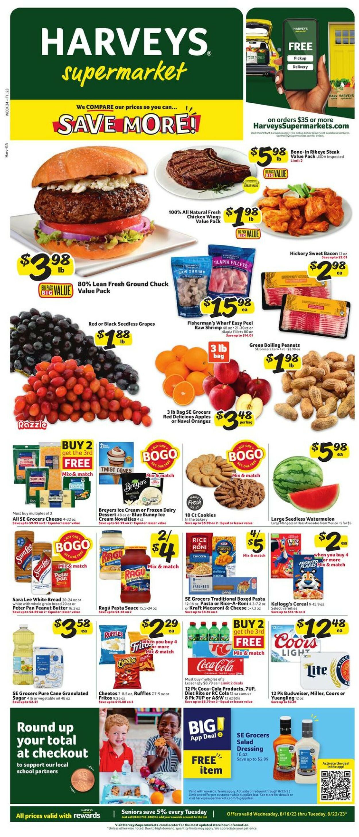 Harveys Supermarket Weekly Ad Circular - valid 08/16-08/22/2023 (Page 2)