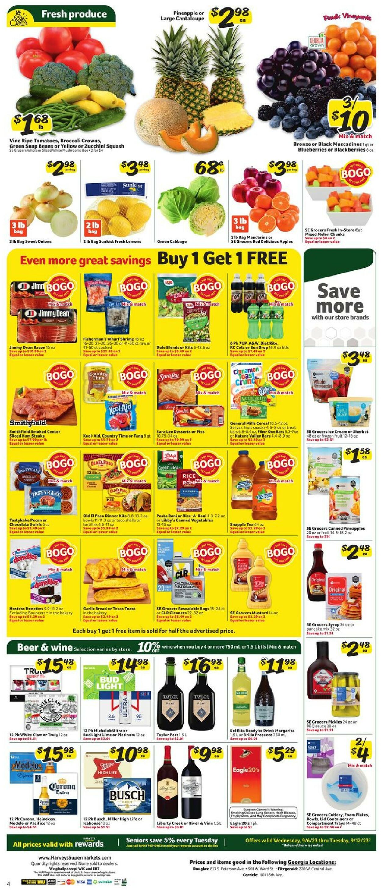 Harveys Supermarket Weekly Ad Circular - valid 09/06-09/12/2023 (Page 8)
