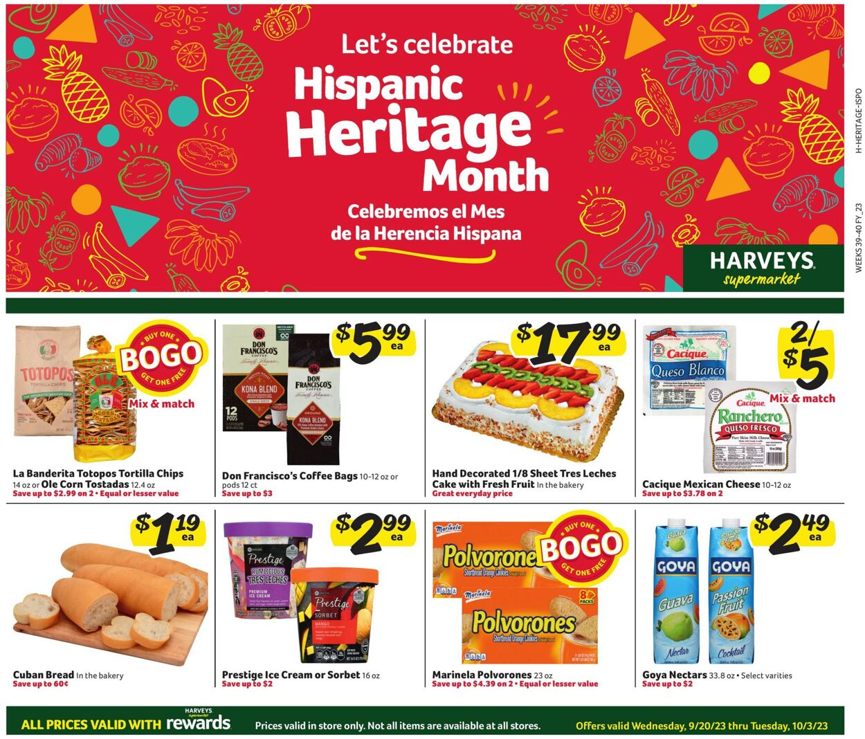 Harveys Supermarket Weekly Ad Circular - valid 09/20-10/03/2023