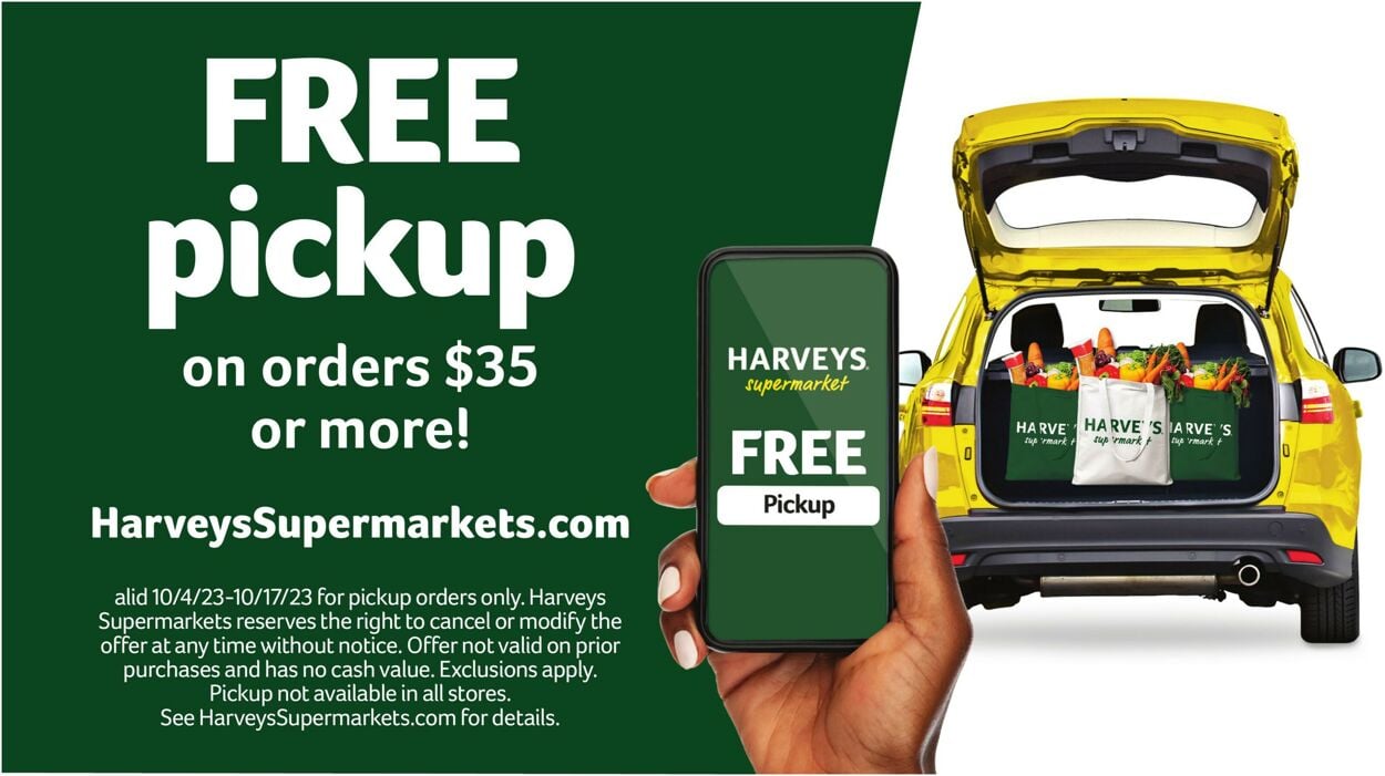 Harveys Supermarket Weekly Ad Circular - valid 10/11-10/17/2023