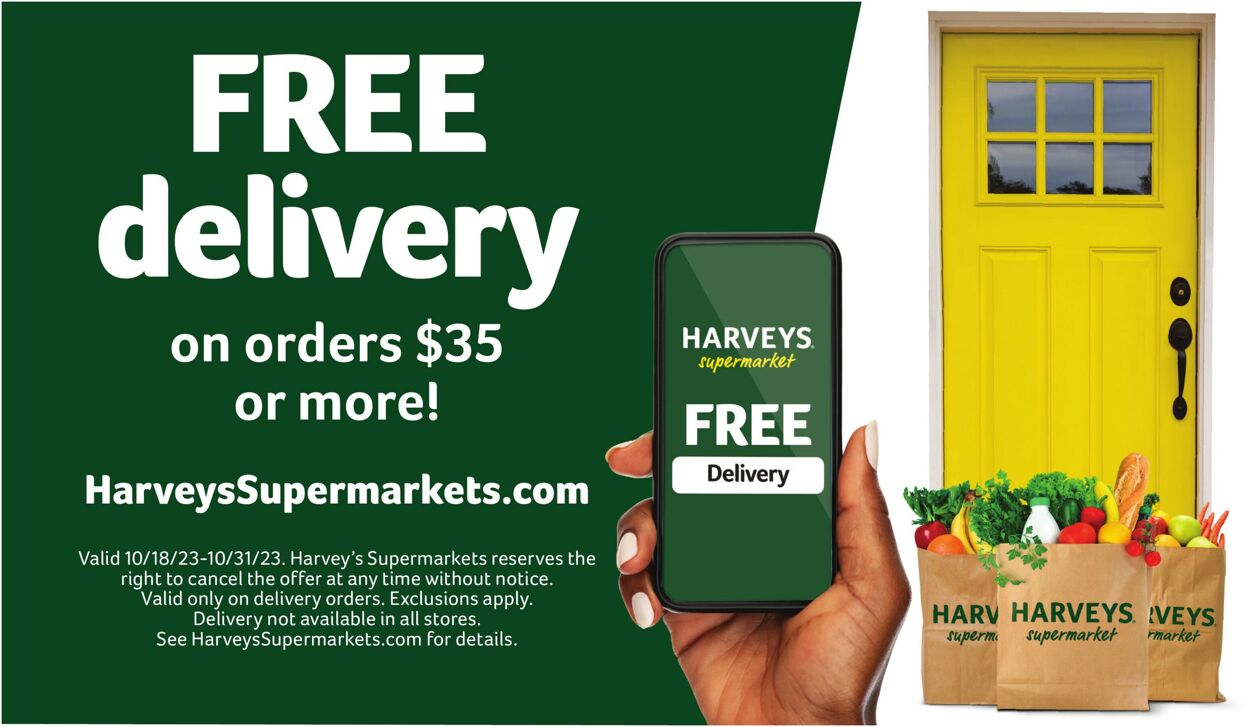 Harveys Supermarket Weekly Ad Circular - valid 10/18-10/24/2023